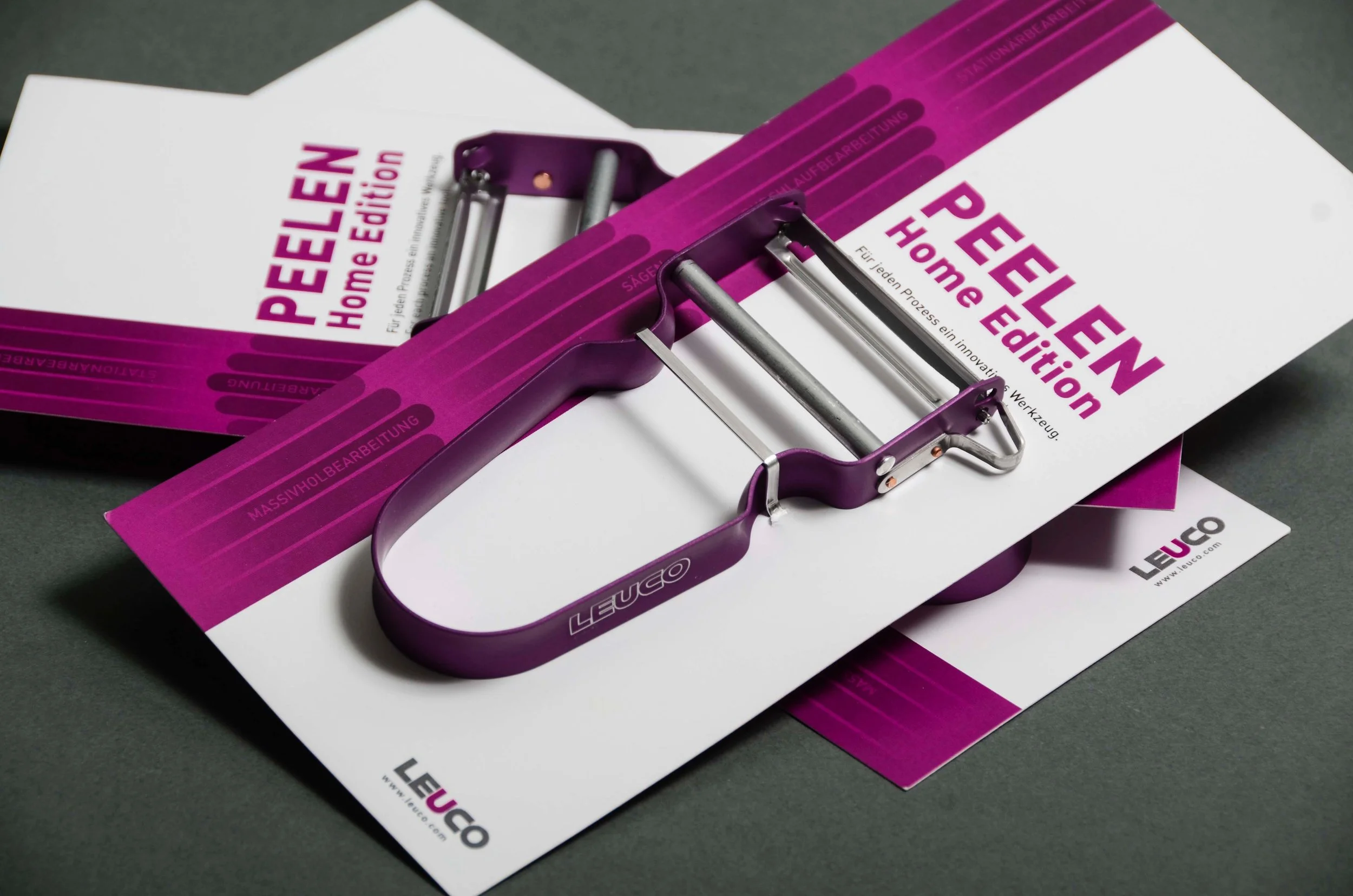 Corporate Design für LEUCO im Detail: konsistentes Markenerlebnis auch bei Giveaways