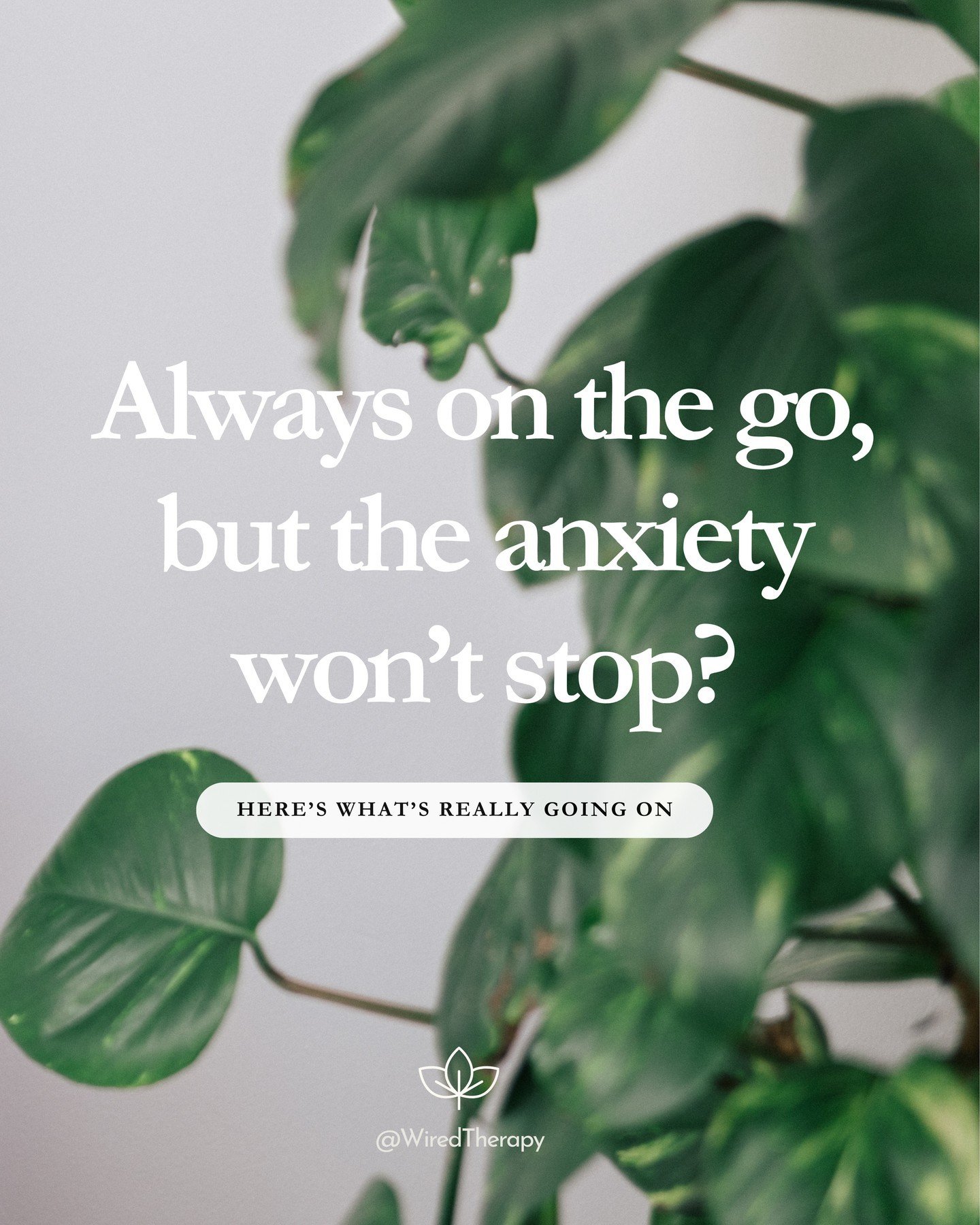 Busy all the time, but still feeling anxious? Let's talk about why. 🧐

Ever find yourself packing your days, hoping the anxiety will just disappear? Staying busy often leads to more disconnection. The secret is to face your feelings instead of avoid