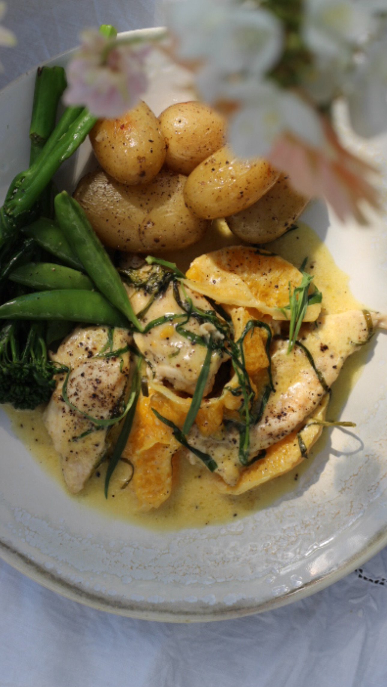 Saturday Supper: Tarragon & Orange Chicken from Emily Scott’s Sea & Shore Cookbook