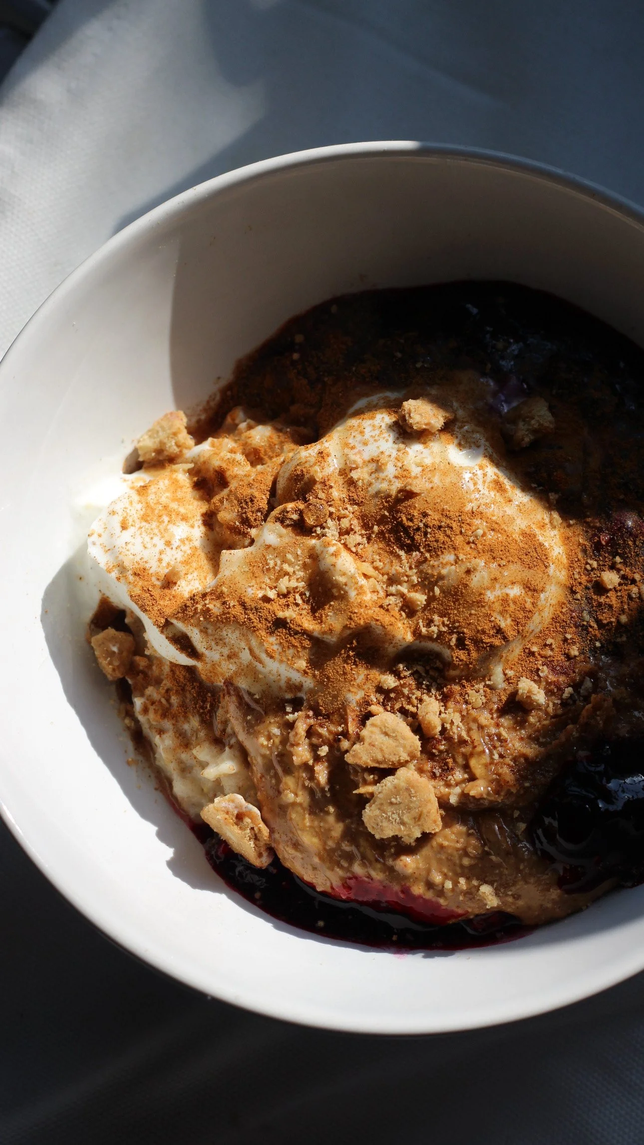 Warm, Creamy, and Sweet: Autumn Breakfast Porridge with Blueberry Compote &amp; Cinnamon