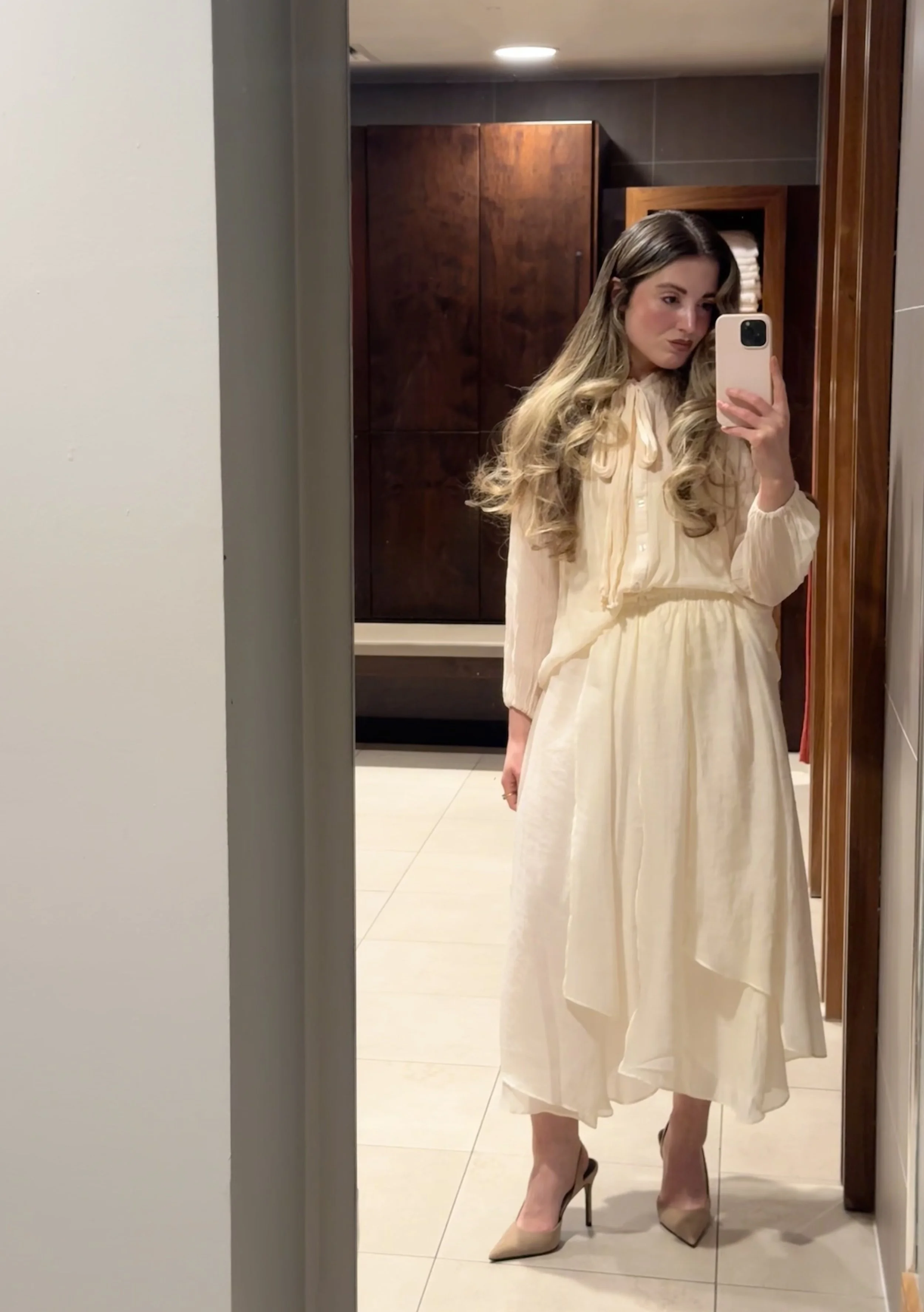 Dressed Up: In Ivory &amp; Nude Heels
