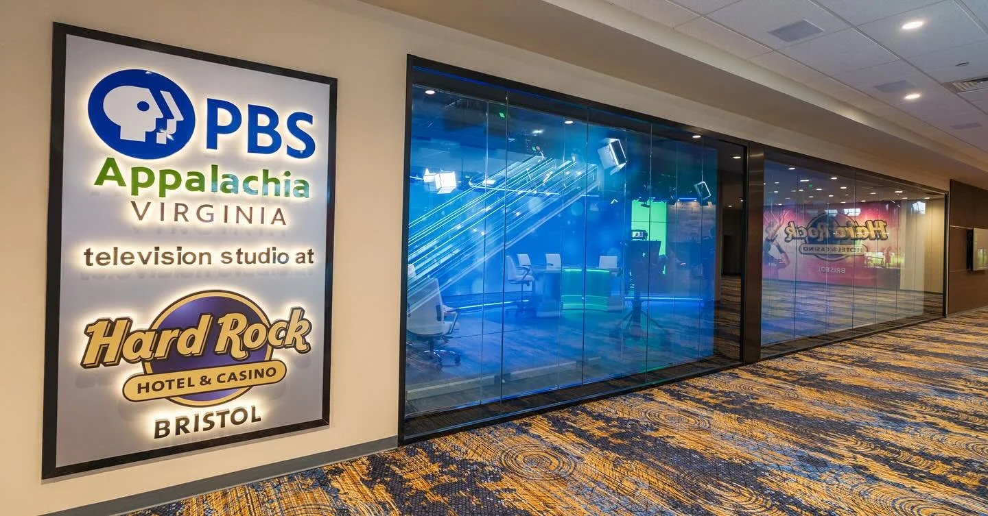 ⭐️ Introducing the PBS Appalachia Television Station! ⭐️

PBS Appalachia&rsquo;s new 4,000 square-foot station is now open, located in the heart of Southwest Virginia within the Hard Rock Casino. This is the first fully digital studio in the region, 