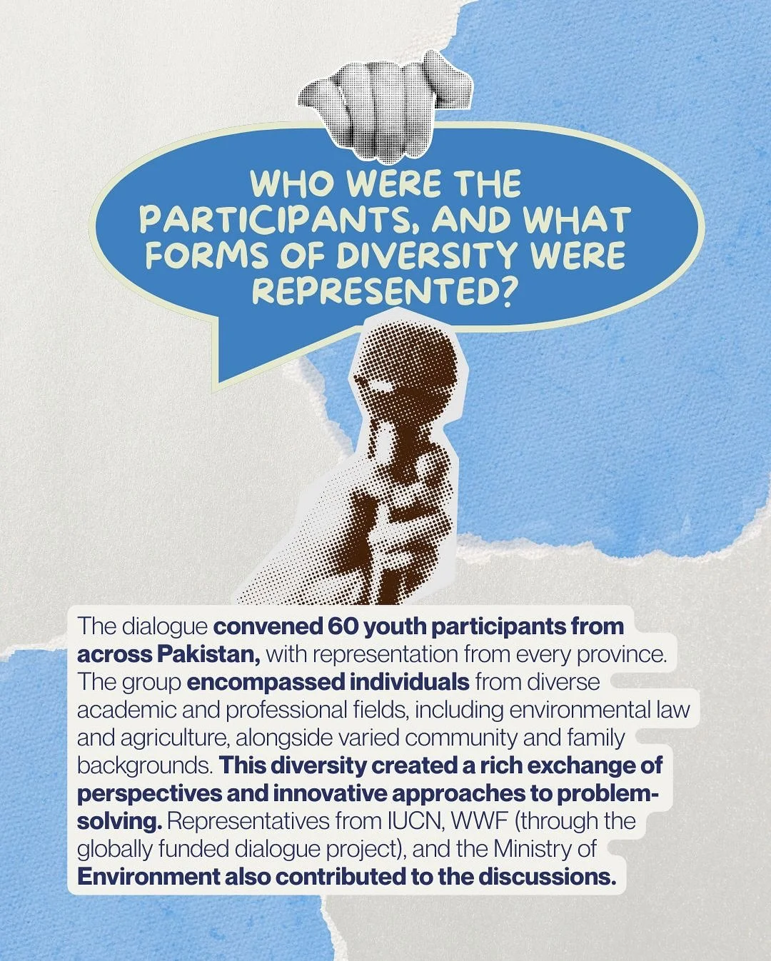 As part of the Global Dialogues Project, @cfpakistanorg united 60 young changemakers from across the country for #NationalYouthDialogue on Nature-Based Solutions in Islamabad. π±
Through interactive sessions with experts from #WWF, #IUCN, and #IRPPa