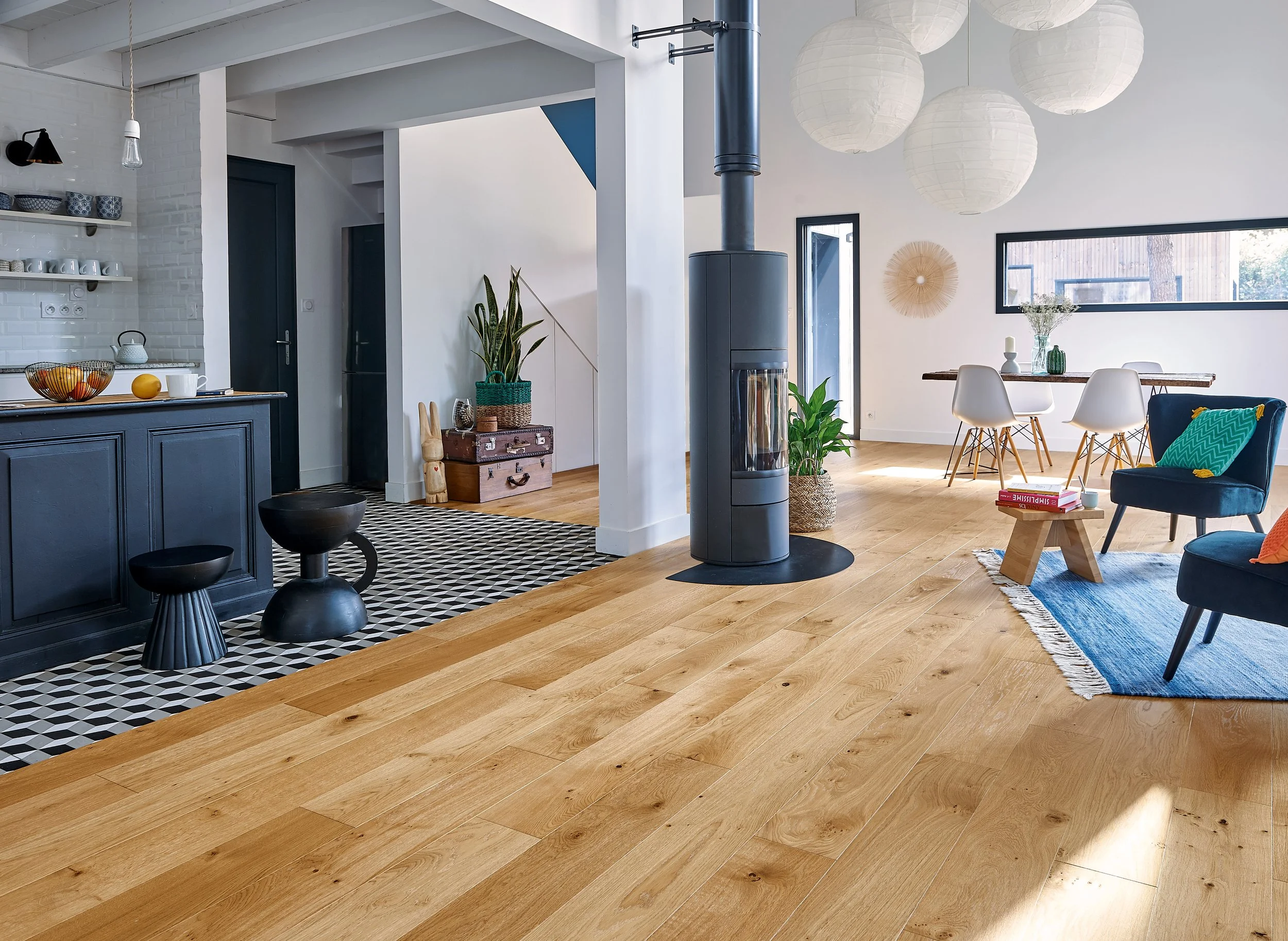 What is an engineered wood floor?
