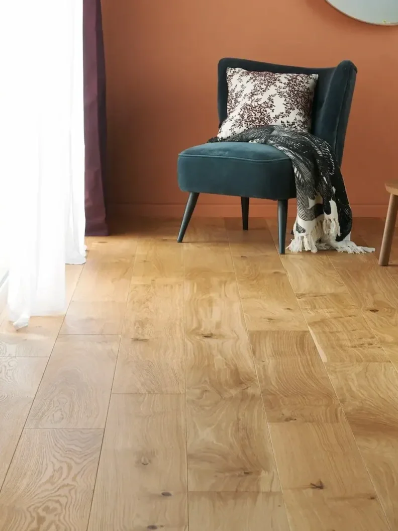 High-quality natural oak flooring with a durable finish for family homes.