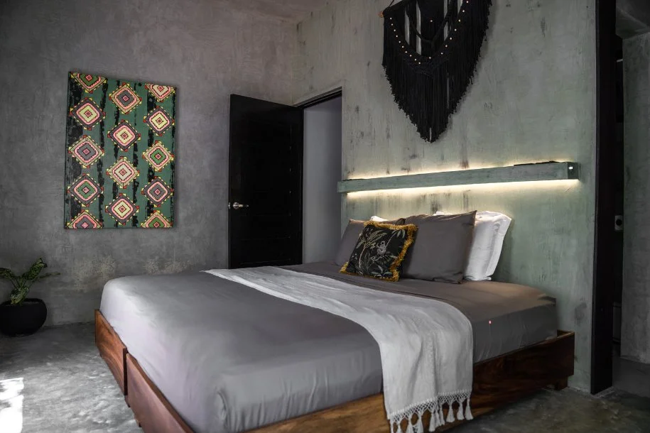 Casa Tira Tulum Bedroom ensuite shower room jungle views