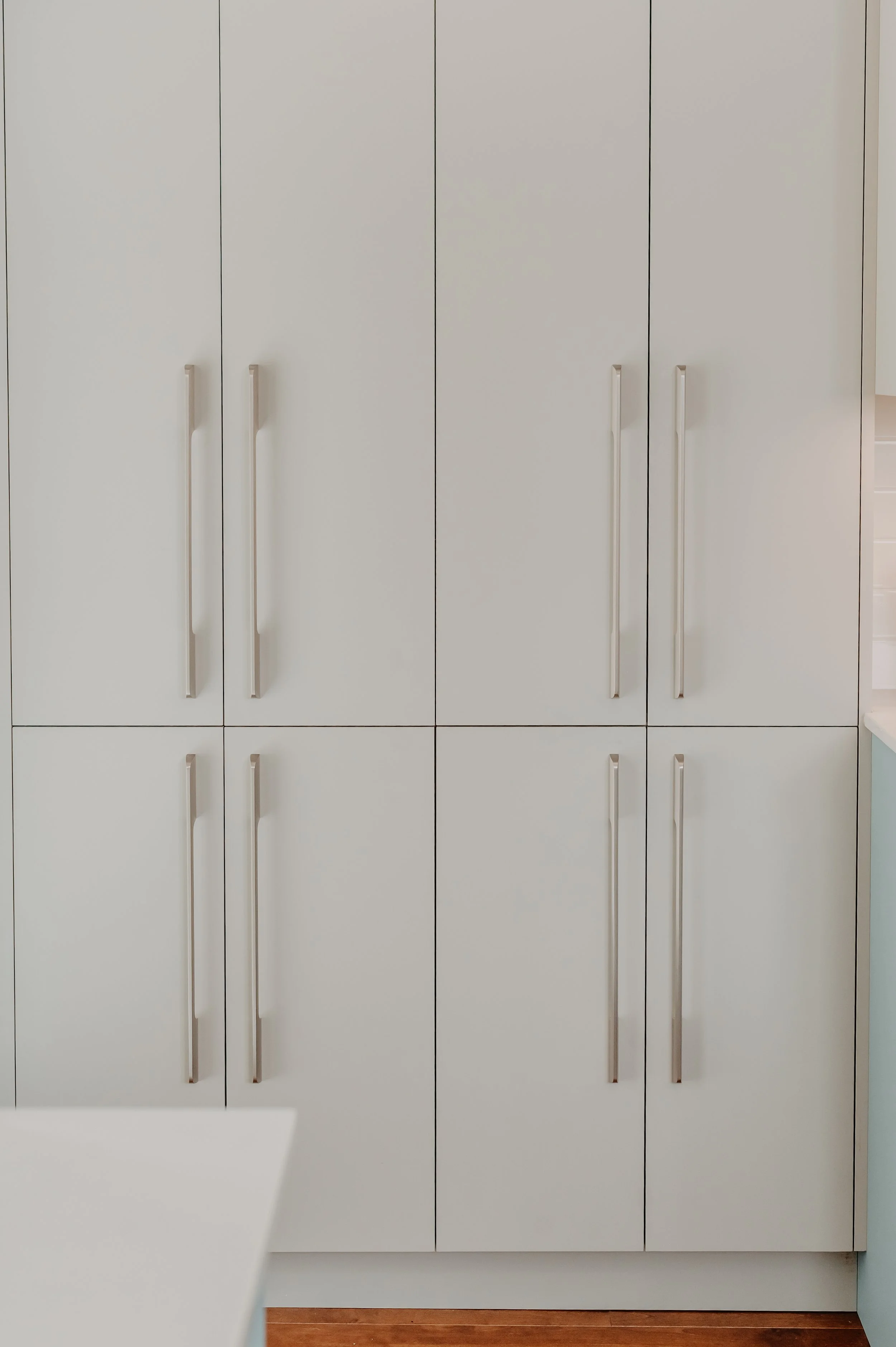 Greige Kitchen Cabinet and Pantry