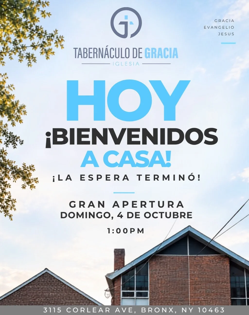 🏠🩵 &iexcl;ESTAMOS EN CASA!

El d&iacute;a que tanto oramos, esperamos y trabajamos finalmente lleg&oacute;. HOY abrimos las puertas de nuestra nueva casa. 🙌🏽🥹

Dios ha sido fiel en cada paso, y hoy celebramos no solo un nuevo edificio, sino una 