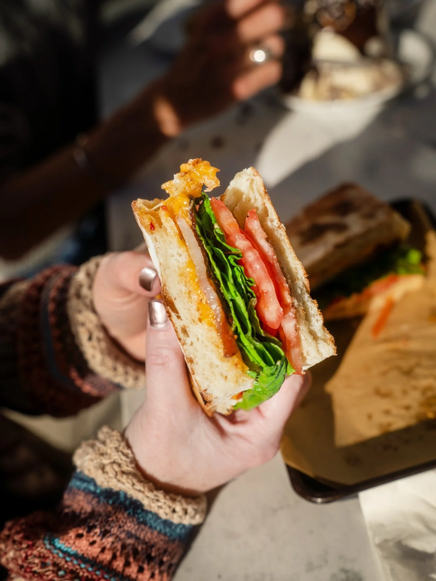 Carmella&rsquo;s sandwiches hit different. 🥖 Served starting at 11 AM daily. 

House-made ciabatta. Italian meats. Fresh mozzarella. Balsamic that makes everything better. Caprese, Mortadella &amp; Mozz, Italian, Salami Goat, Turkey Asiago, Roast Be