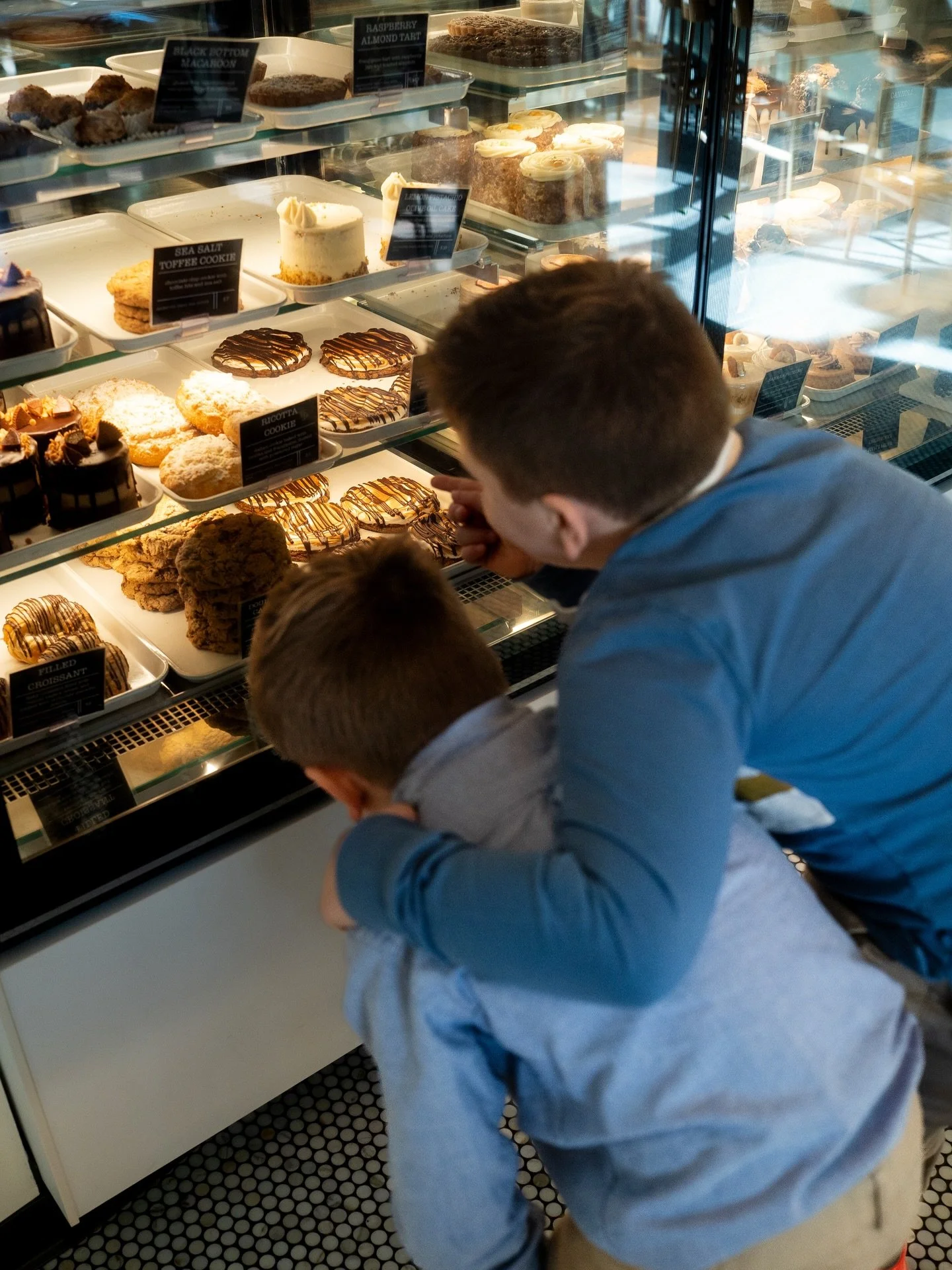 Future dessert connoisseurs in training. The cake case is always the main attraction. Can you blame them? Our selection stretches from Carrot Cake to Banana Pudding. Every treat is made to stop you in your tracks. Order for the table and bring home a