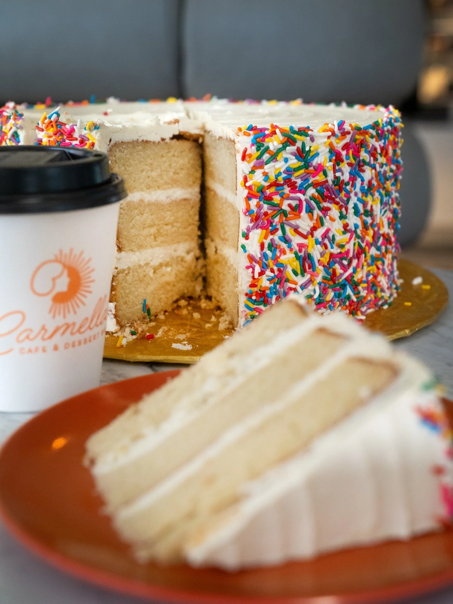 Big moments deserve BIGGER cakes. Your favorite Carmella&rsquo;s cakes are available in LARGE sizes to sweeten your next birthday or celebration! Easy ordering on our website. Select &ldquo;for occasion&rdquo; to get the party started! 🥳