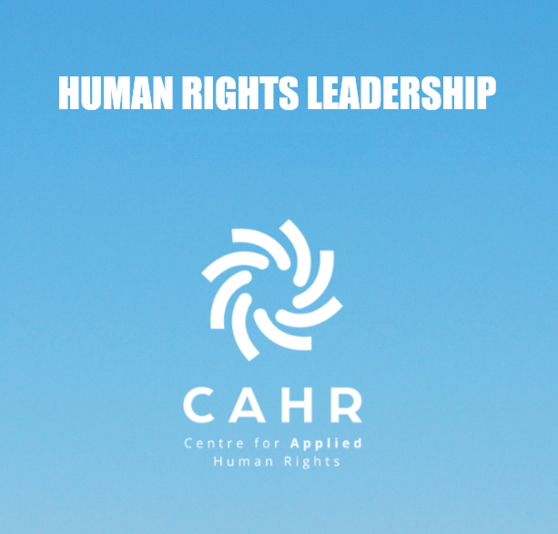 text box saying 'human rights leadership'