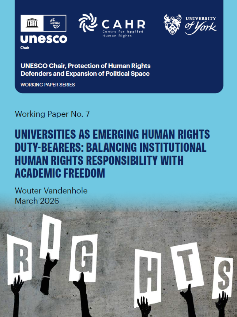 working paper cover page