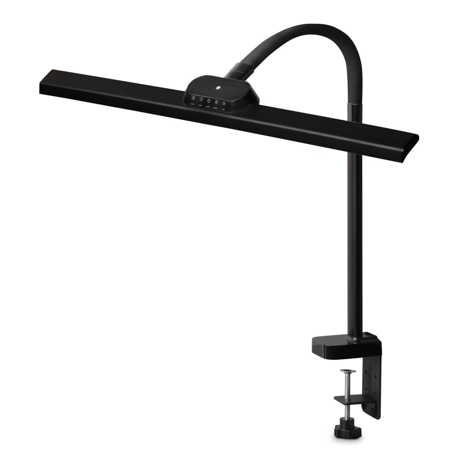 Barmika MASTER BMK-T71 LED desk lamp in black, featuring eye protection and adjustable height for home, study, or office.