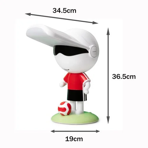 Cute soccer kids desk lamp by Barmika – bright decorative LED light for desks or bedside tables