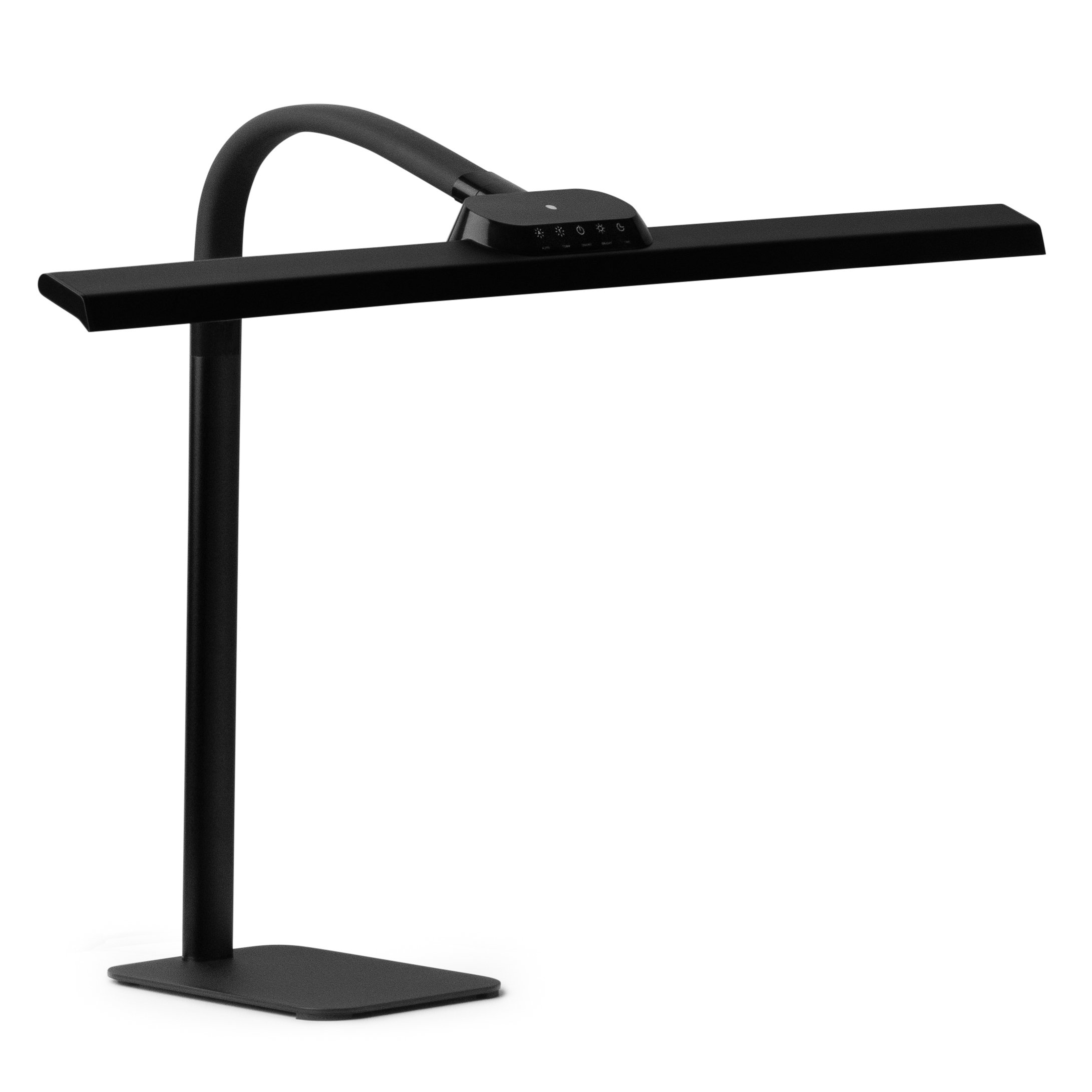 Barmika MASTER BMK-T71 LED desk lamp in black, featuring eye protection and adjustable height for home, study, or office.