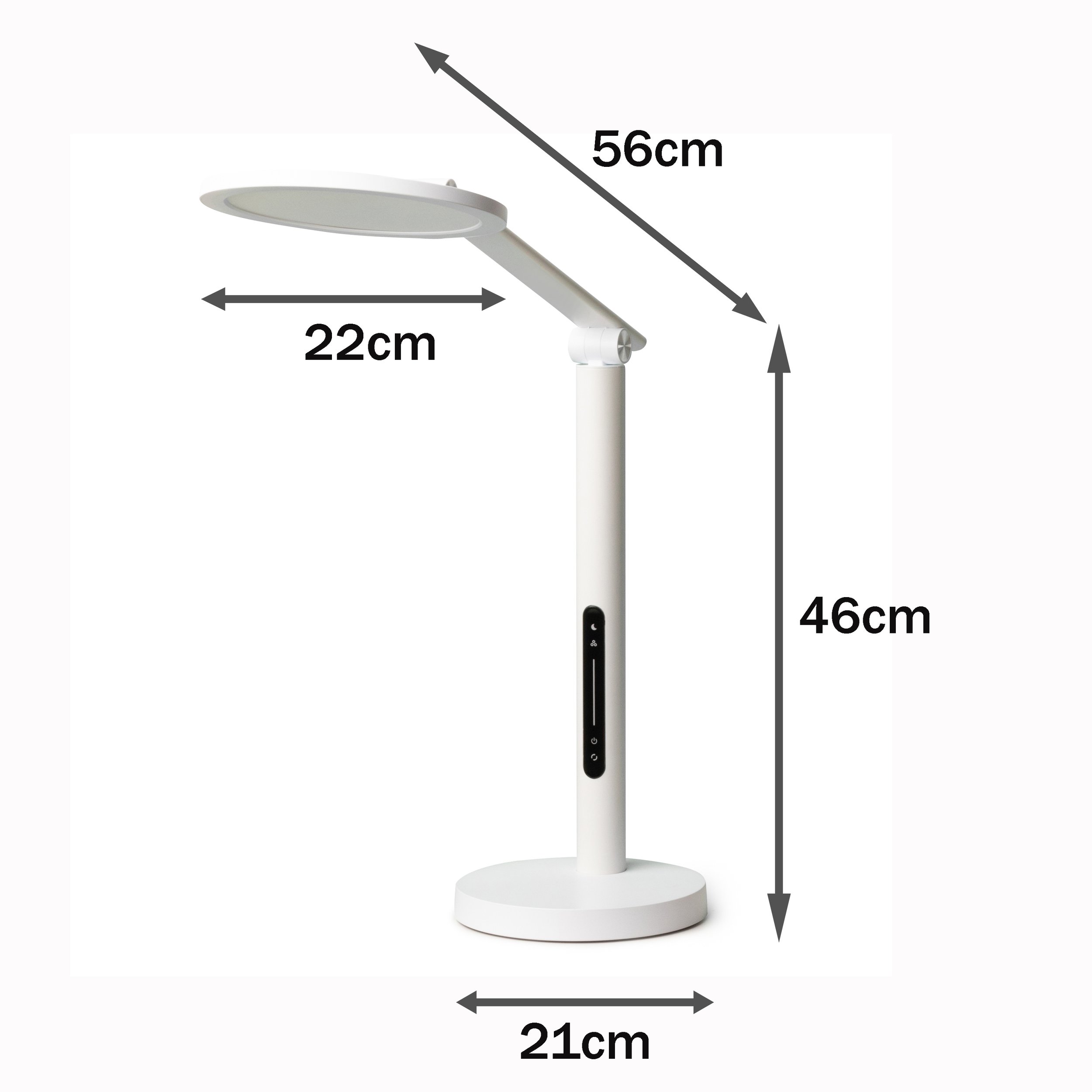 Barmika PROMINENT BMK-T21 LED desk lamp energy efficient lighting in home, study, or office.