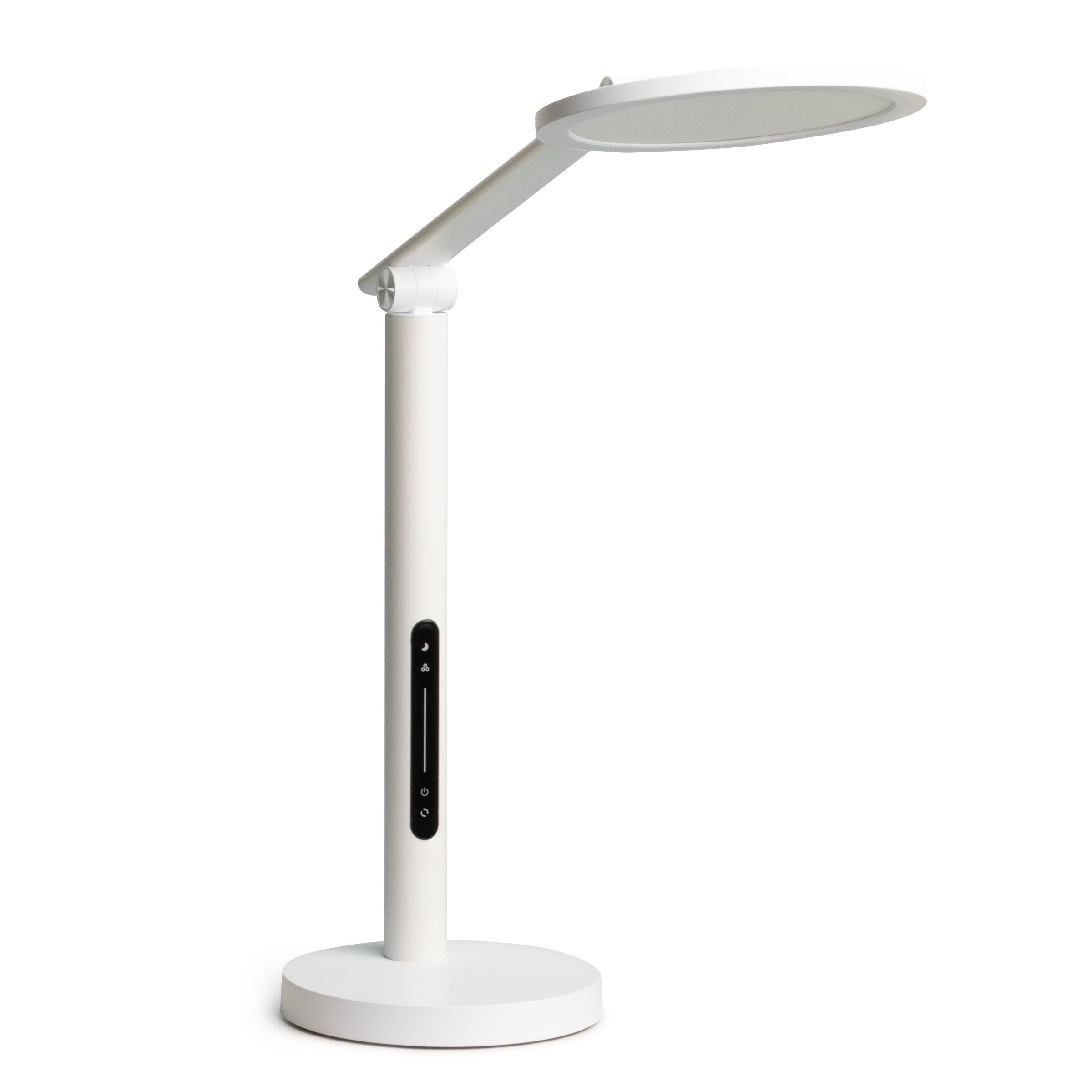 Barmika PROMINENT BMK-T21 LED desk lamp in white, featuring eye protection and sleek design for home, study, or office.