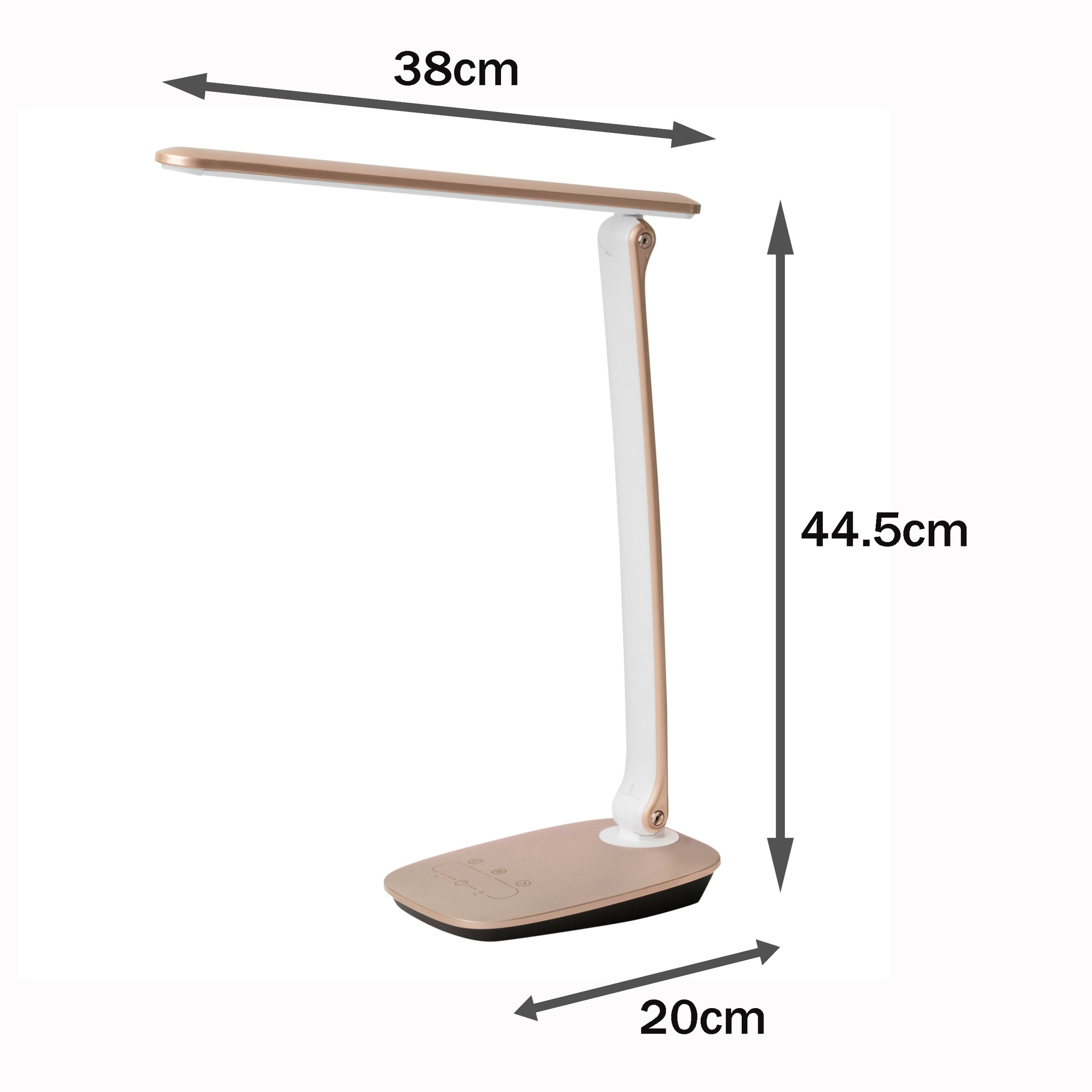 Close-up of Barmika BRILLIANT BMK-T61 LED desk lamp energy-efficient lighting in home, study, or office.