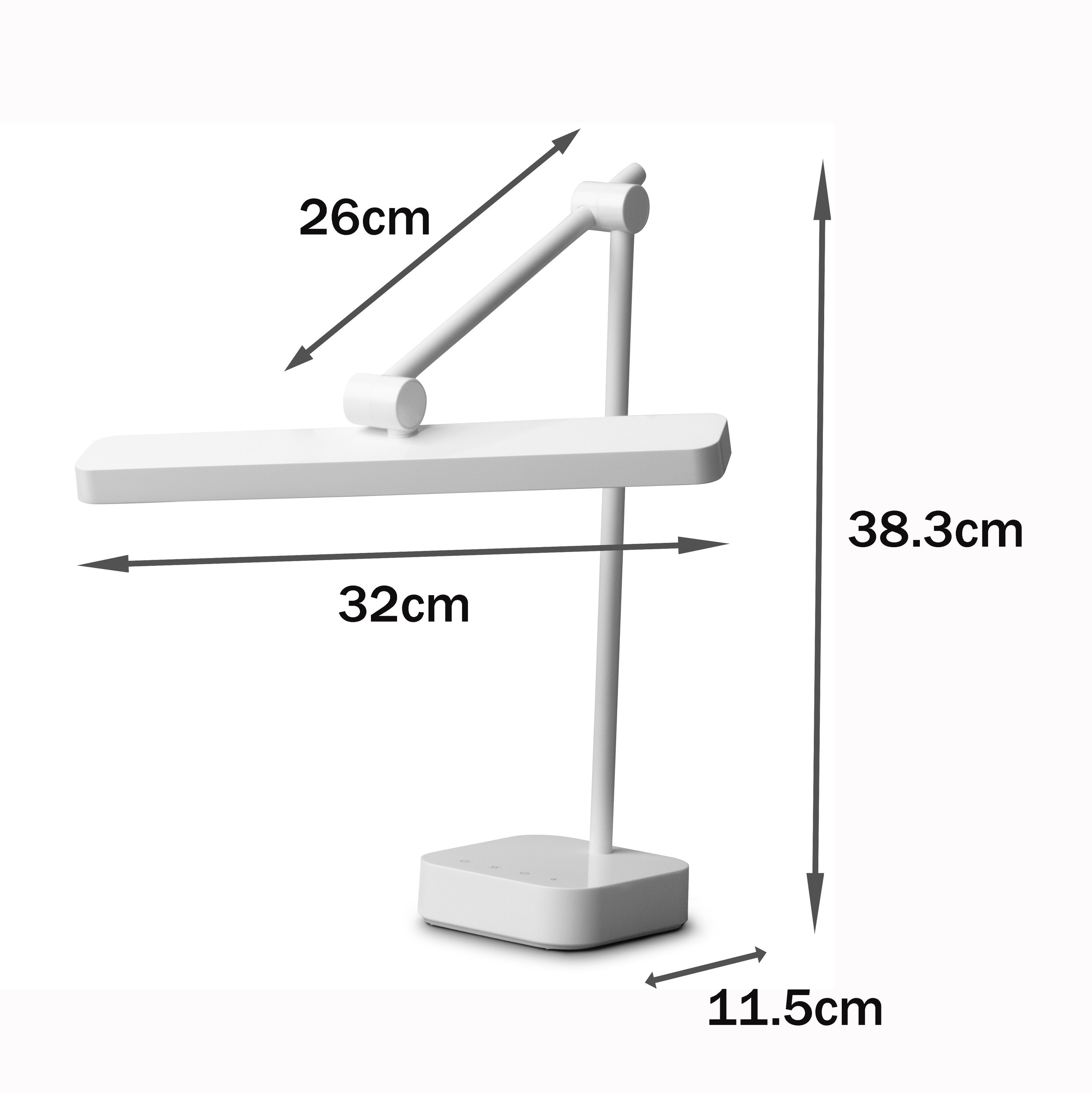 Barmika DIGNITY BMK-T81 LED desk lamp with four dimming settings and three color temperature modes for customizable lighting in home, study, or office.