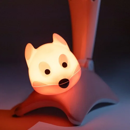 Cute fox LED desk lamp with night light – fun animal lamp with playful glow for kids by Barmika