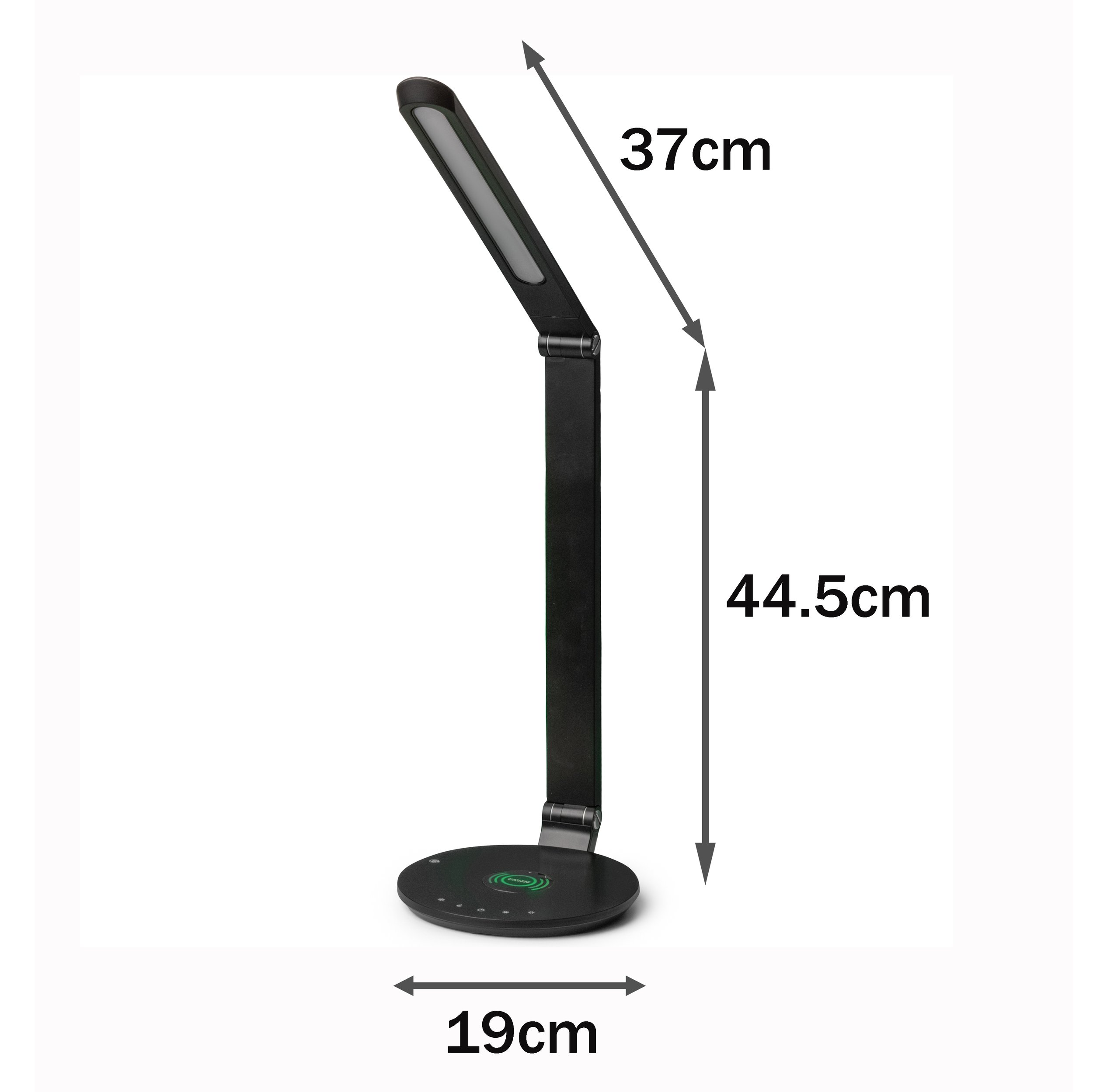 Close-up of Barmika MAJESTIC BMK-T51 LED desk lamp's eye protection feature for comfortable lighting in home, study, or office.