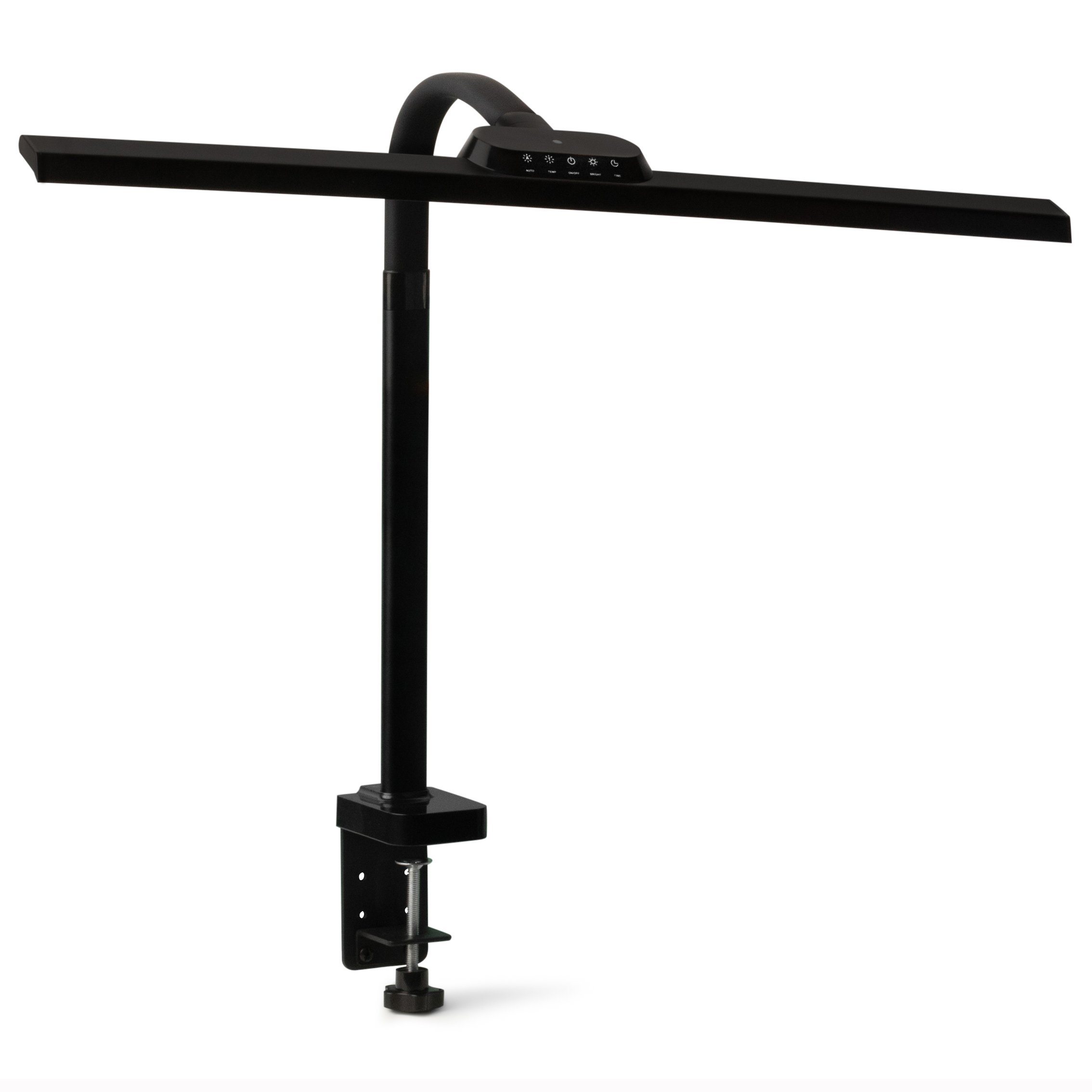 Barmika MASTER BMK-T71 LED desk lamp in black, shutdoem timer for home, study, or office.