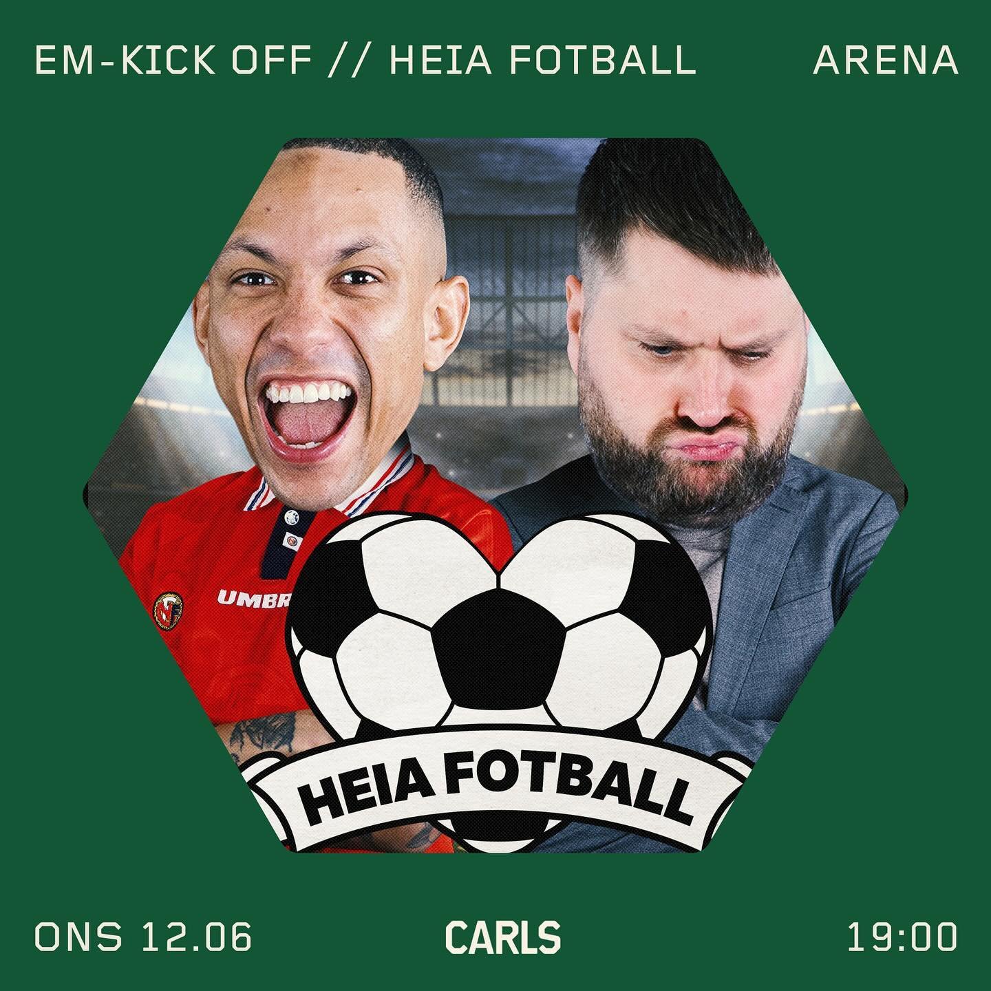 Vi er inne i en fantastisk morsom tid for sport p&aring; Carls. Heia fotball inviterer til EM-kick off 12. juni. @svensundet og @tetelidbom og en rekke legender varmer opp til &aring;rets mesterskap i Tyskland. N&aring; i helgen har vi gratis selvfor