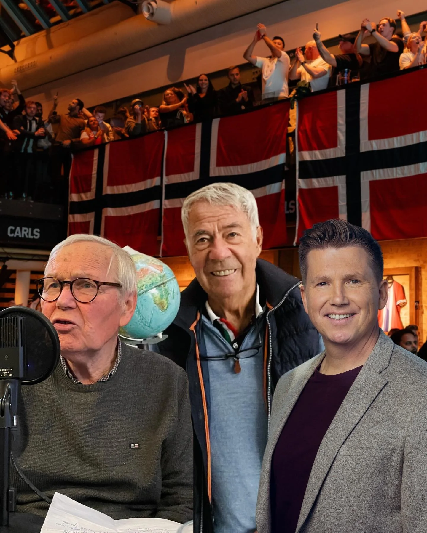 Drillo &amp; Scheies VM-show 6. mai p&aring; Carls🔥 For en kveld! For en pakke! F&oslash;rst VM-quiz med Arne Scheie og Egil Drillo Olsen, s&aring; VM 2026-panel med nevnte herrer og Kasper Wikestad &ndash; og til slutt semifinale i Champions League