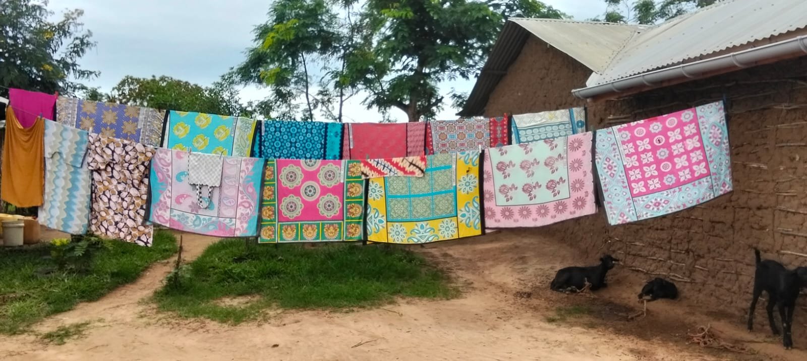 Clothes washed using the rain water.jpg