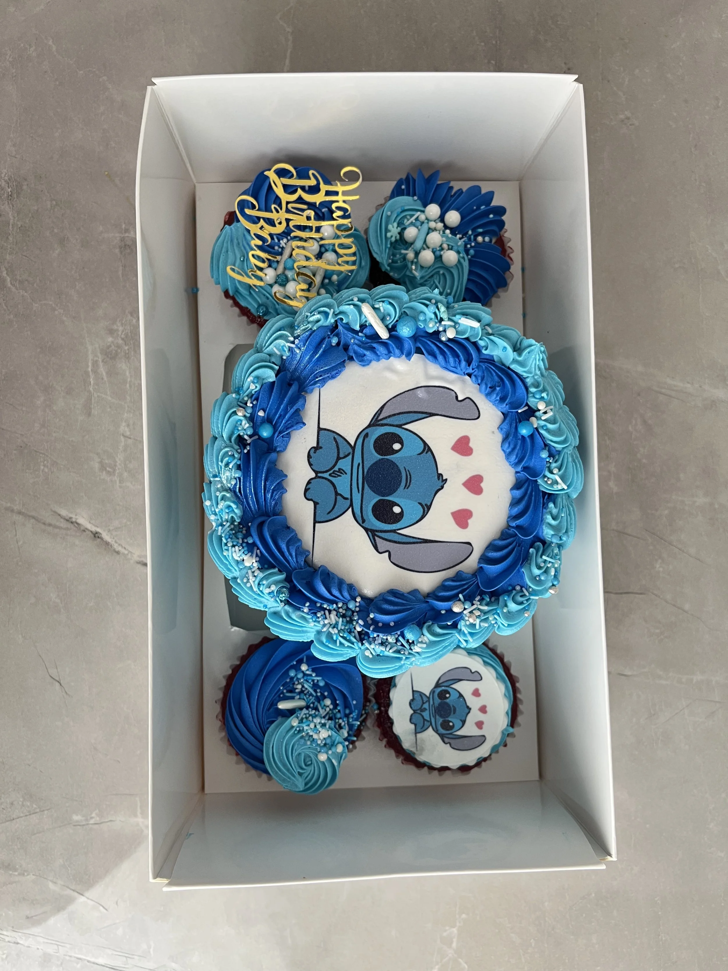 Stitch Bento Cake and Cupcake Box by Sensational Cakes and Desserts.