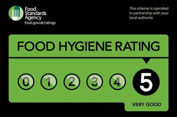 5-star food hygiene rating!