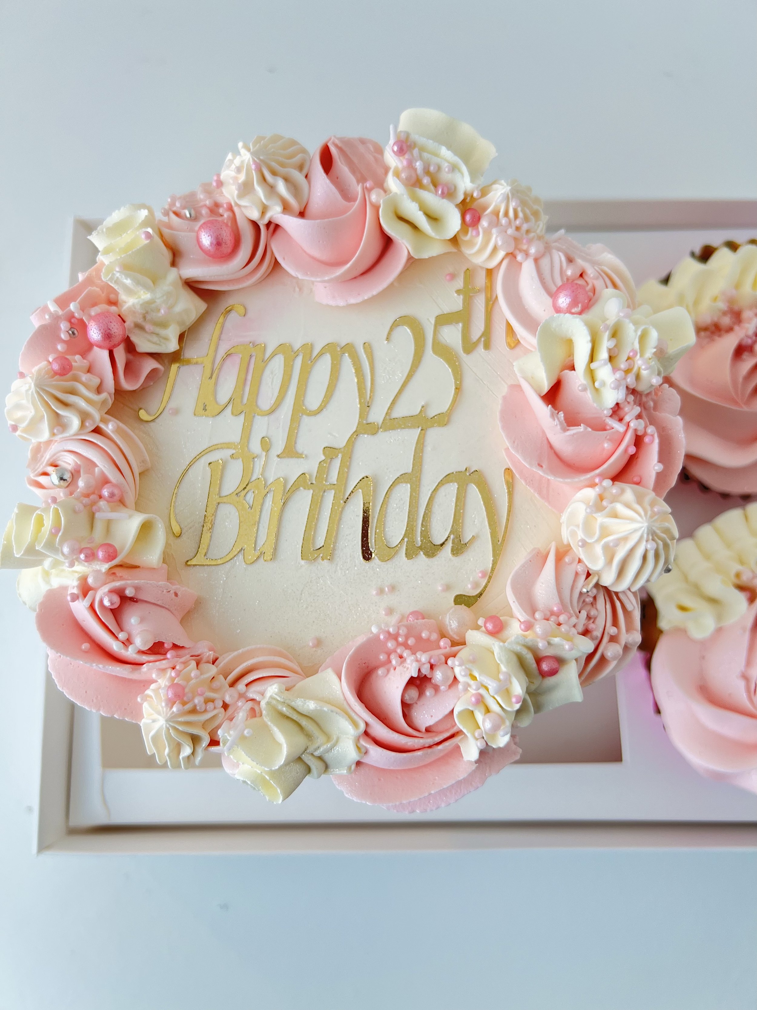 Light Pink Bento Cake by Sensational Cakes and Desserts.