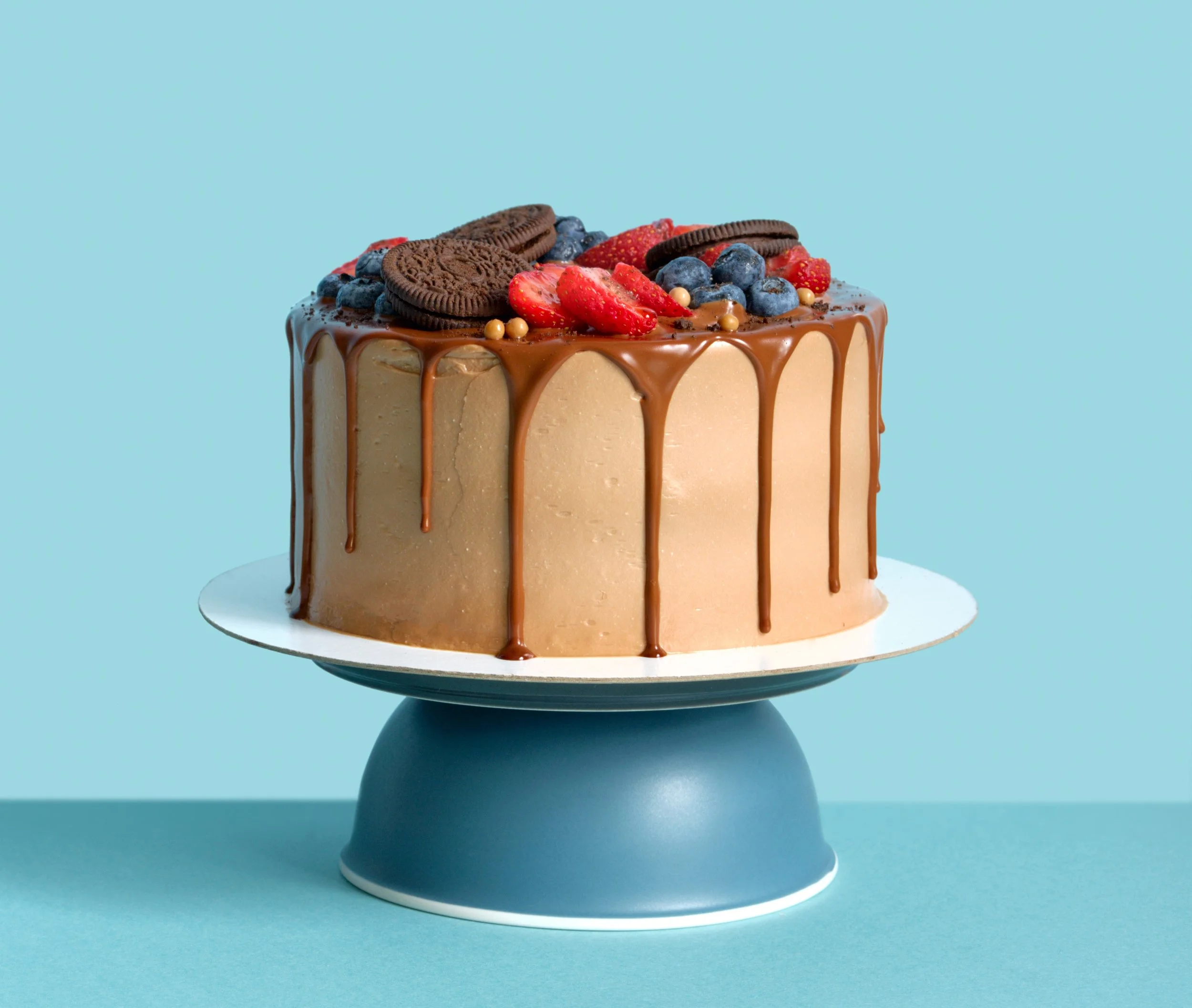 Cake on Cake Stand by Sensational Cakes and Desserts