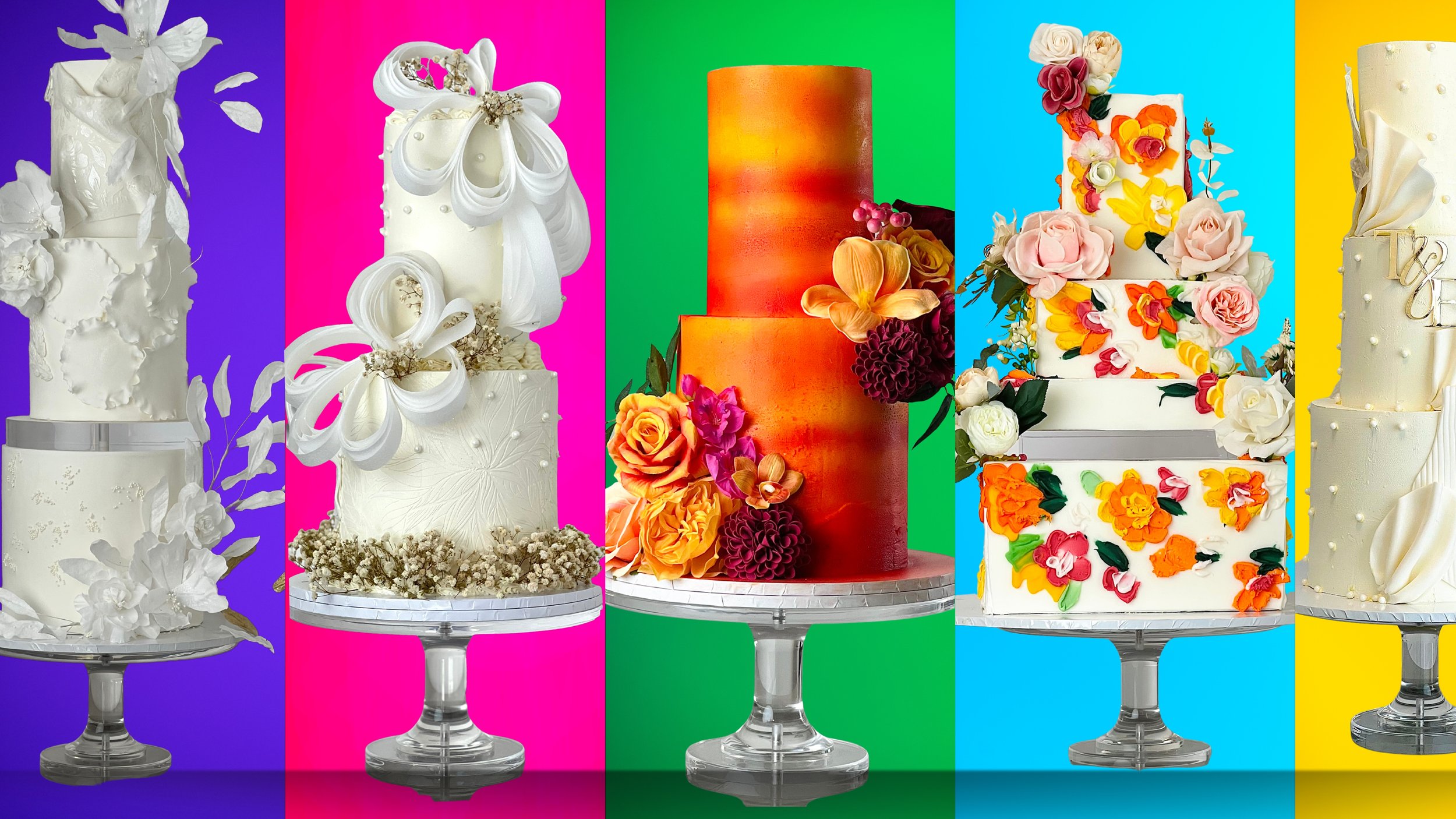 Selection of Wedding Cakes by Sensational Cakes and Desserts