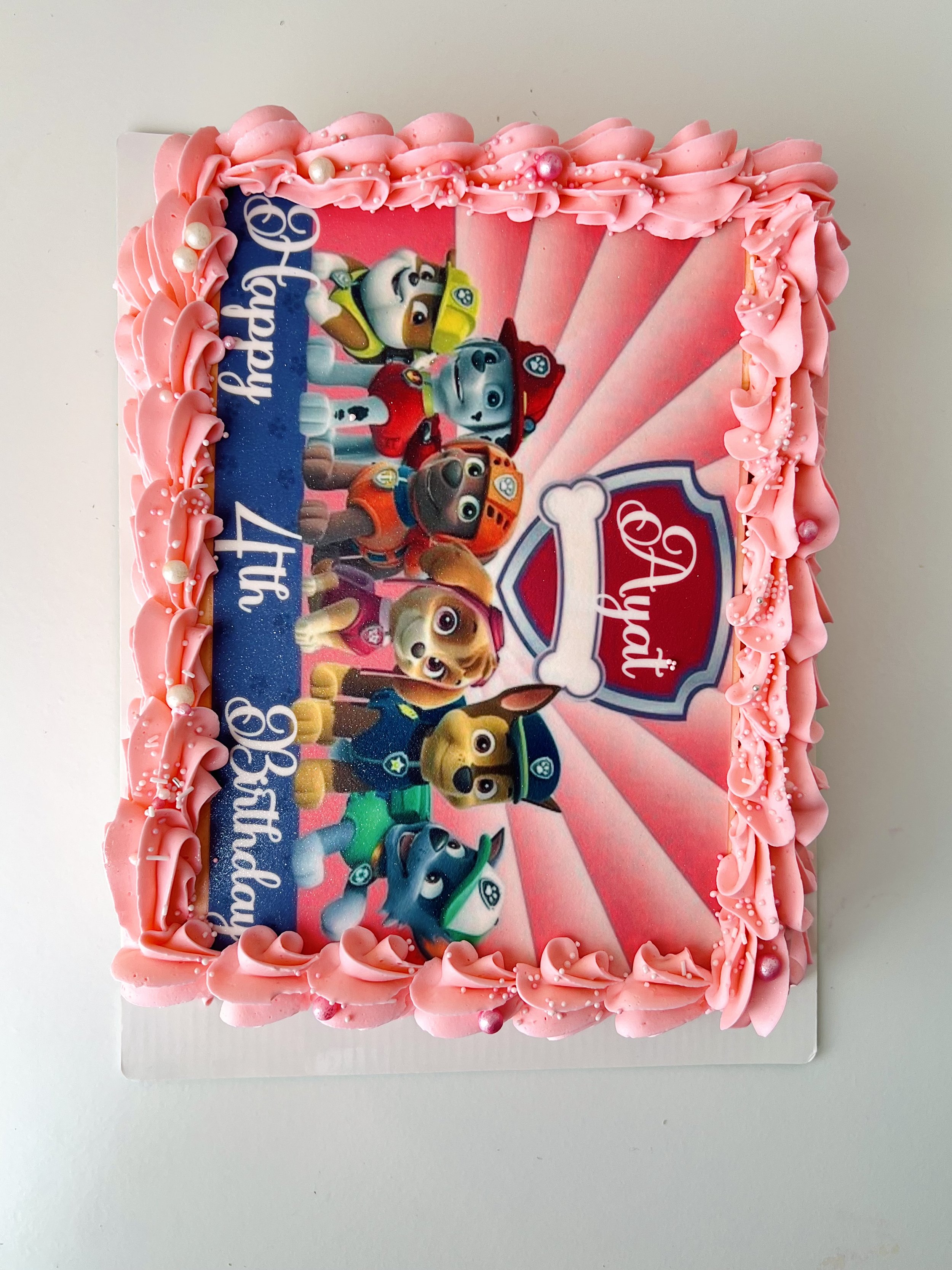Paw Patrol Sheet Cake by Sensational Cakes and Desserts.