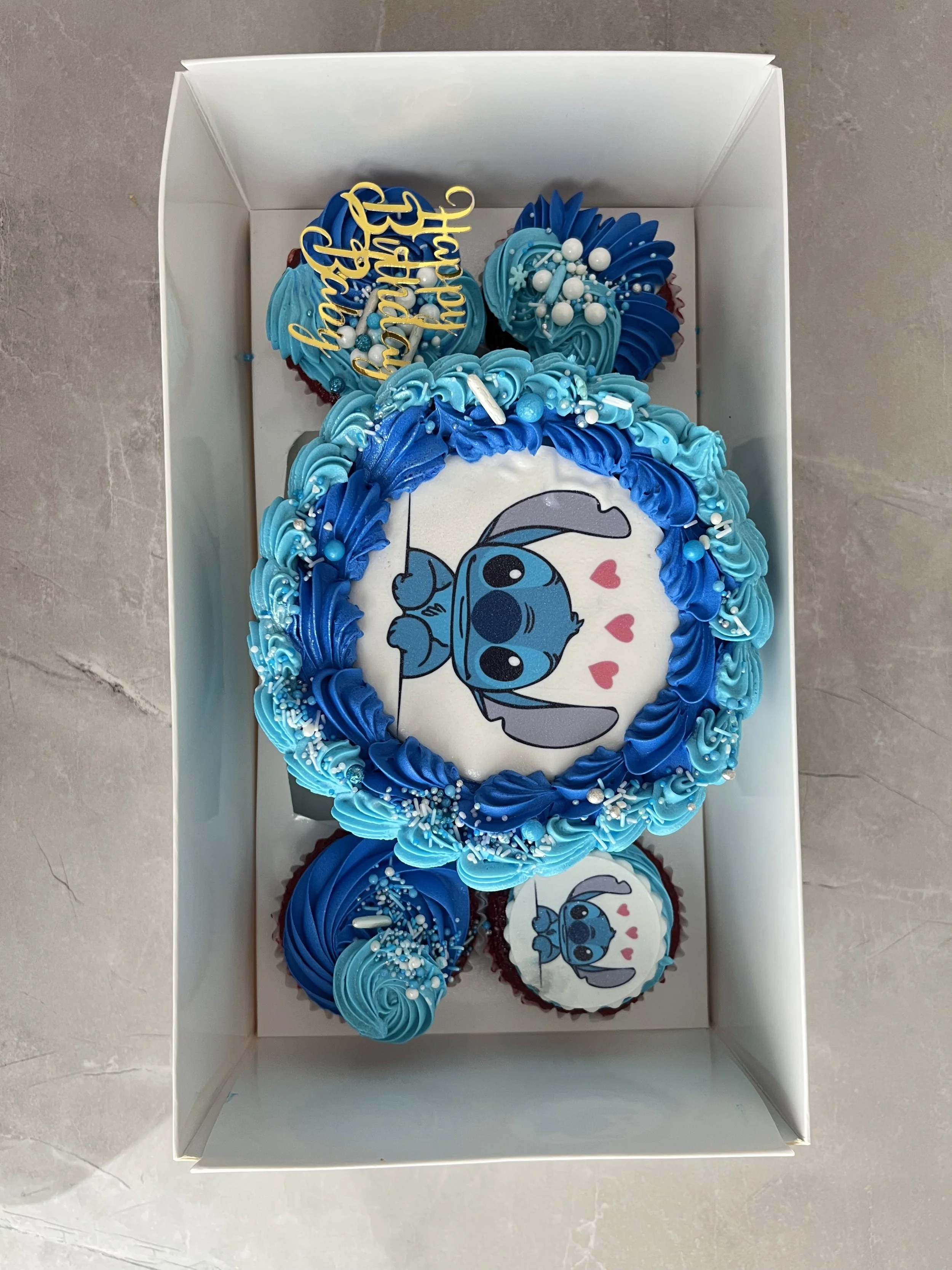 Stitch Bento Cake and Cupcake Box by Sensational Cakes and Desserts.