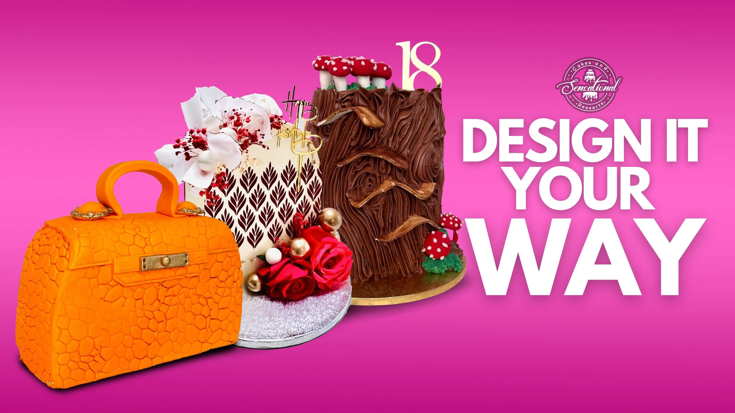 Custom cake designs by Sensational Cakes and Desserts