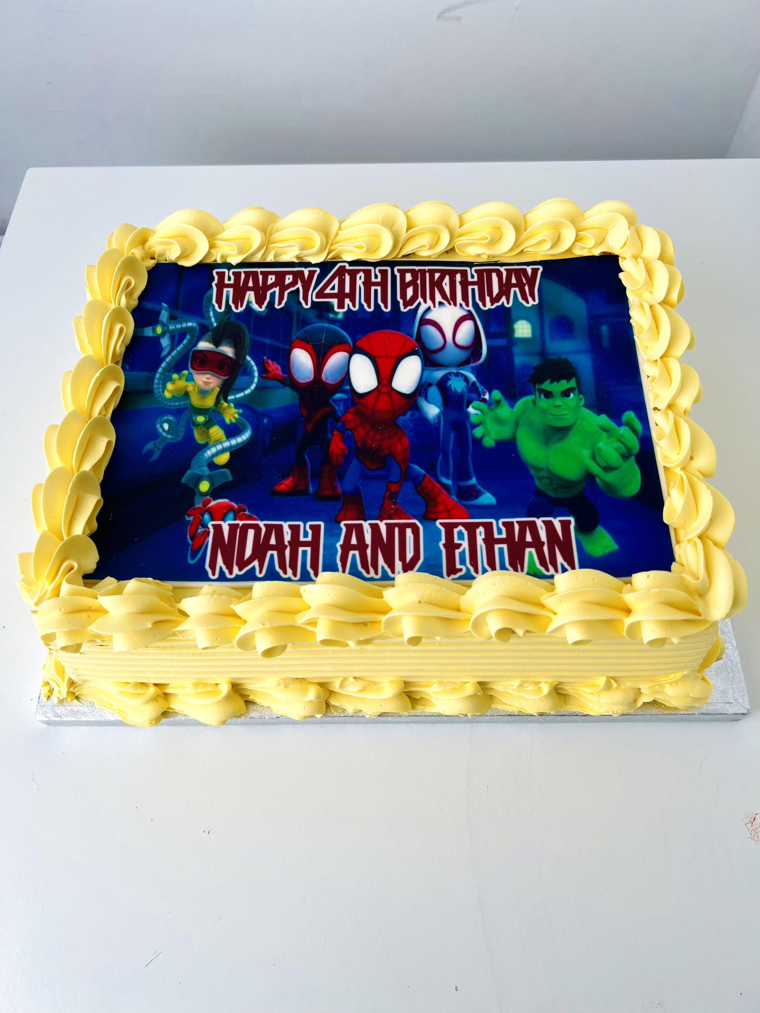 Spiderman Character Sheet Cake by Sensational Cakes and Desserts