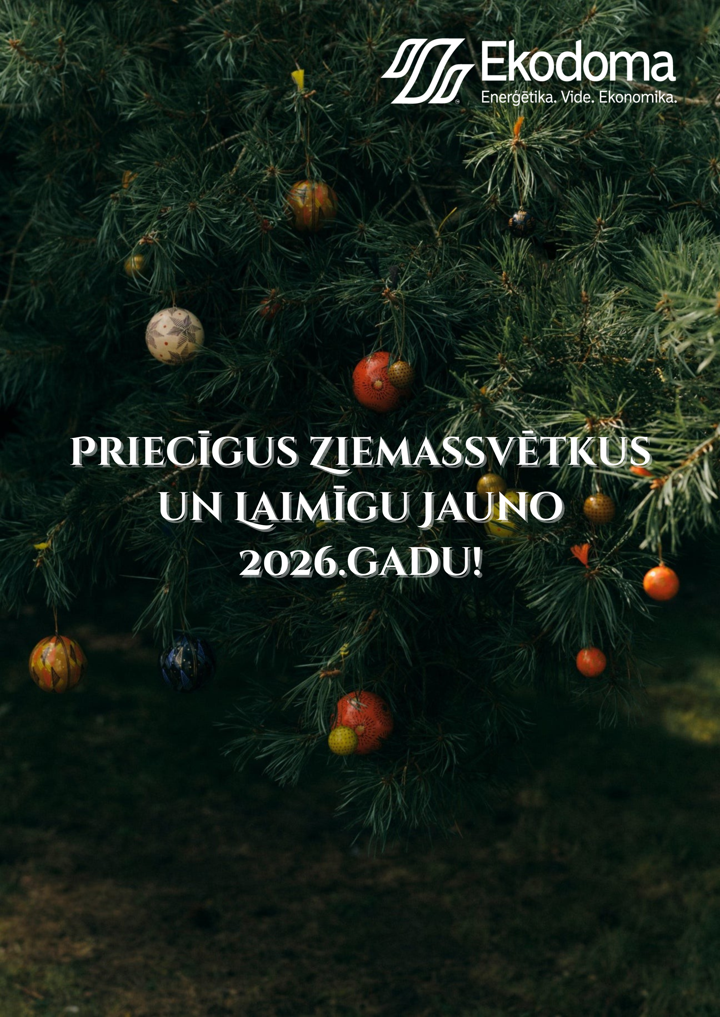 Priecīgus Ziemassvētkus un Laimīgu Jauno 2026.gadu!