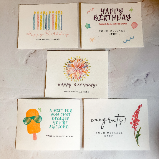 Custom Add On-Special Note for Gift