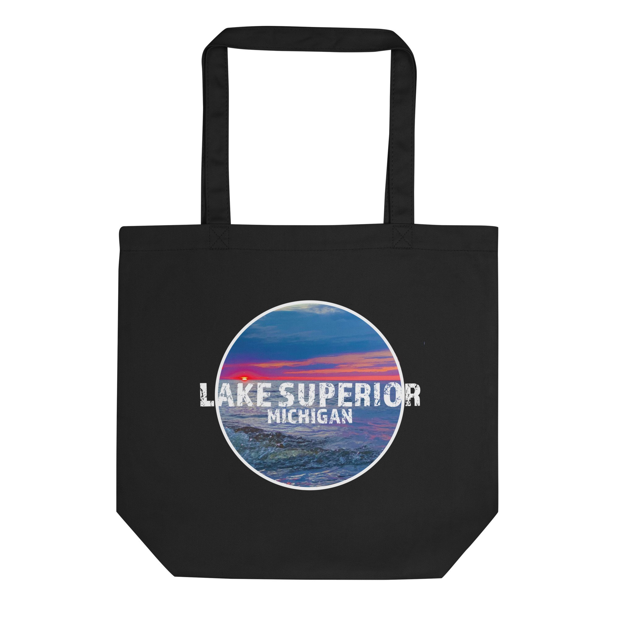 Lake Superior Michigan Tote Bag flat.jpg