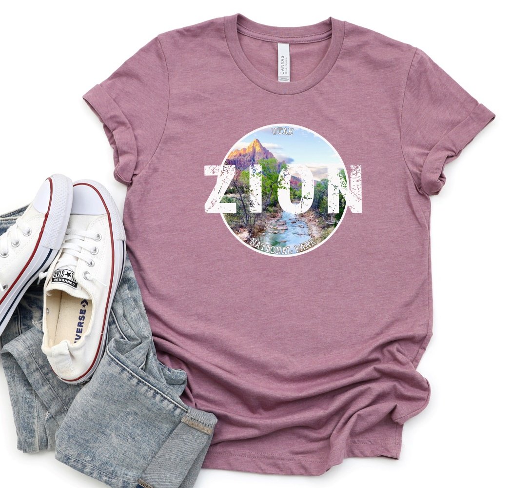 Zion NP T-Shirt SS Orchid flatlay.jpg