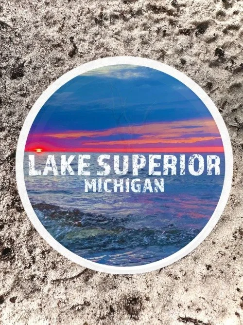 Lake Superior Michigan Indoor-Outdoor Sticker