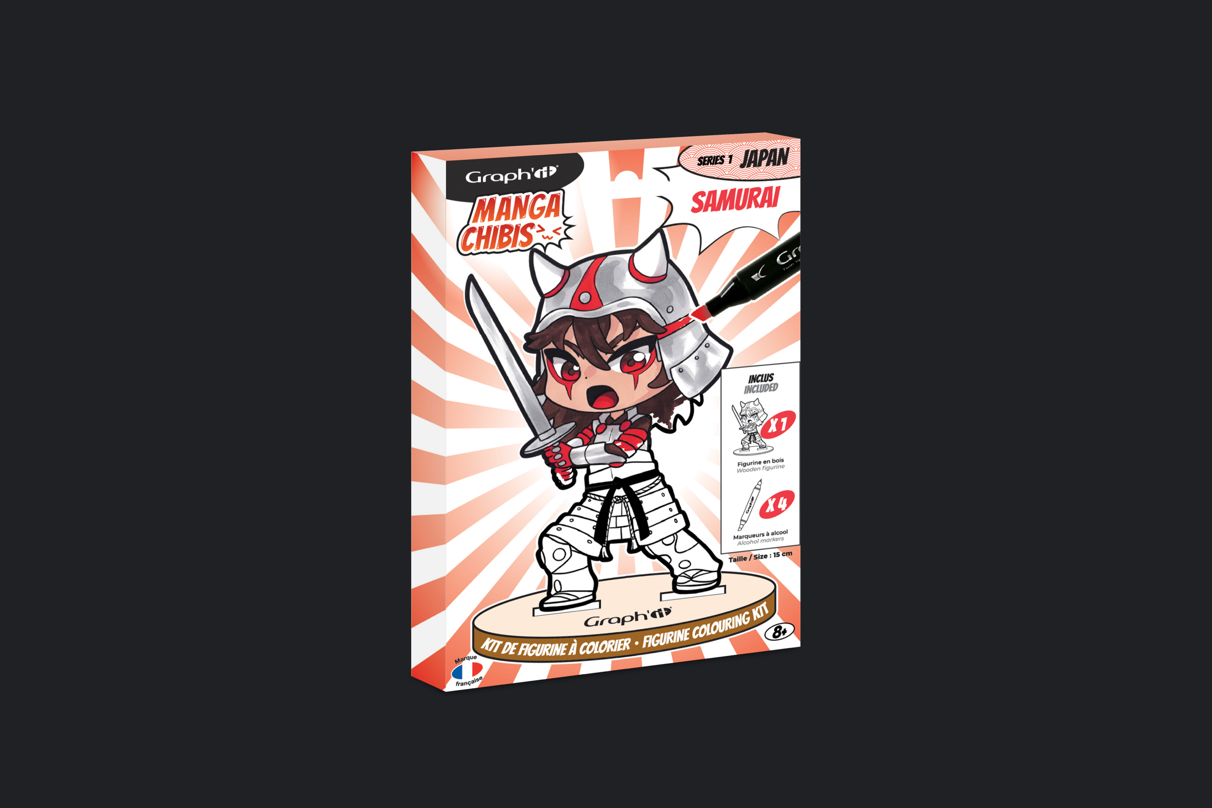 Version Samurai de Manga Chibis par Wendy Sys, graphiste freelance