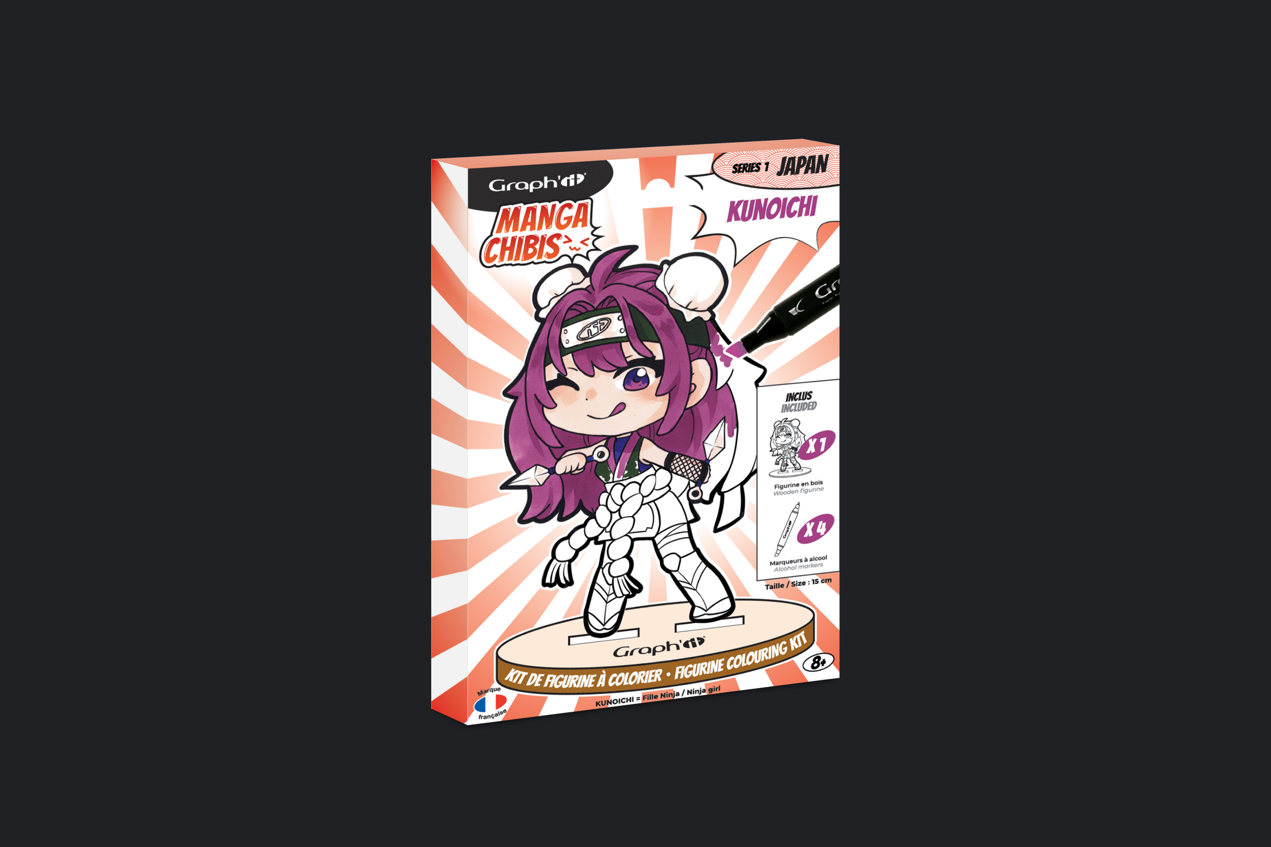 Version Kunoichi de Manga Chibis par Wendy Sys, graphiste freelance