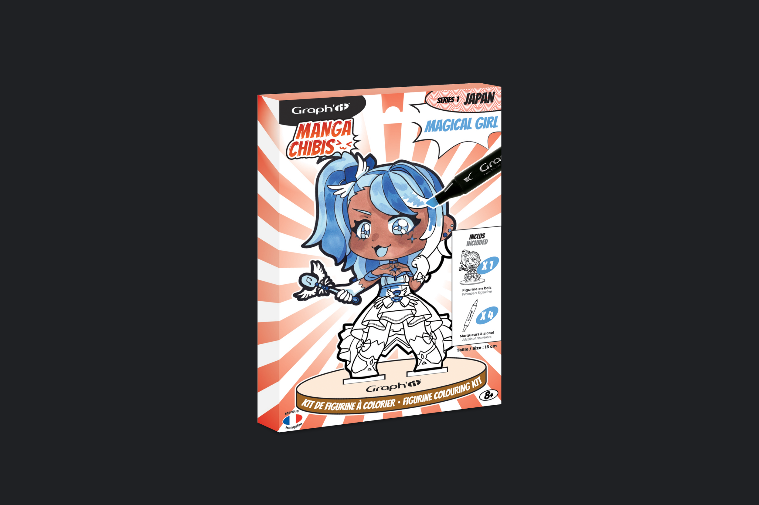 Version magical girl de manga chibis par wendy sys, graphiste freelance