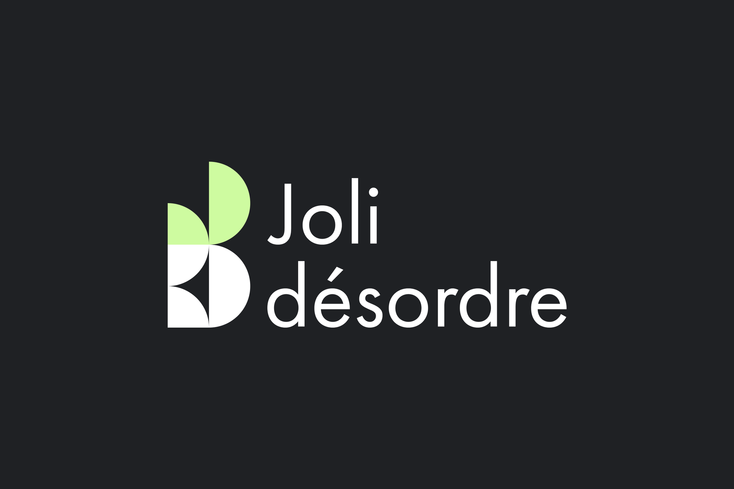 Logo Joli désordre par wendy sys graphiste freelance