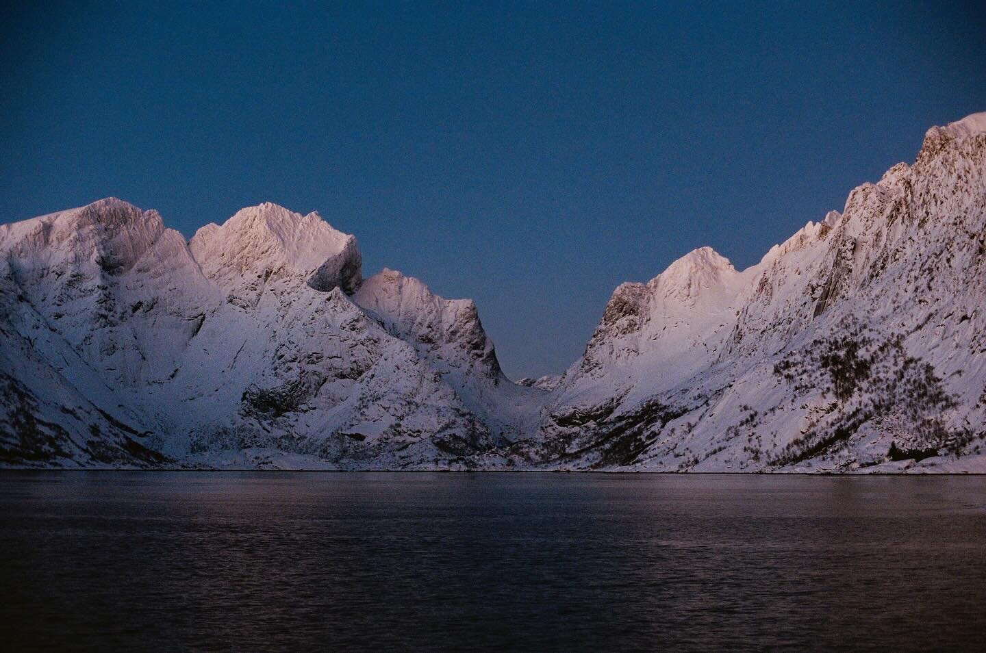 Blue hour in #Norway on #portra400.