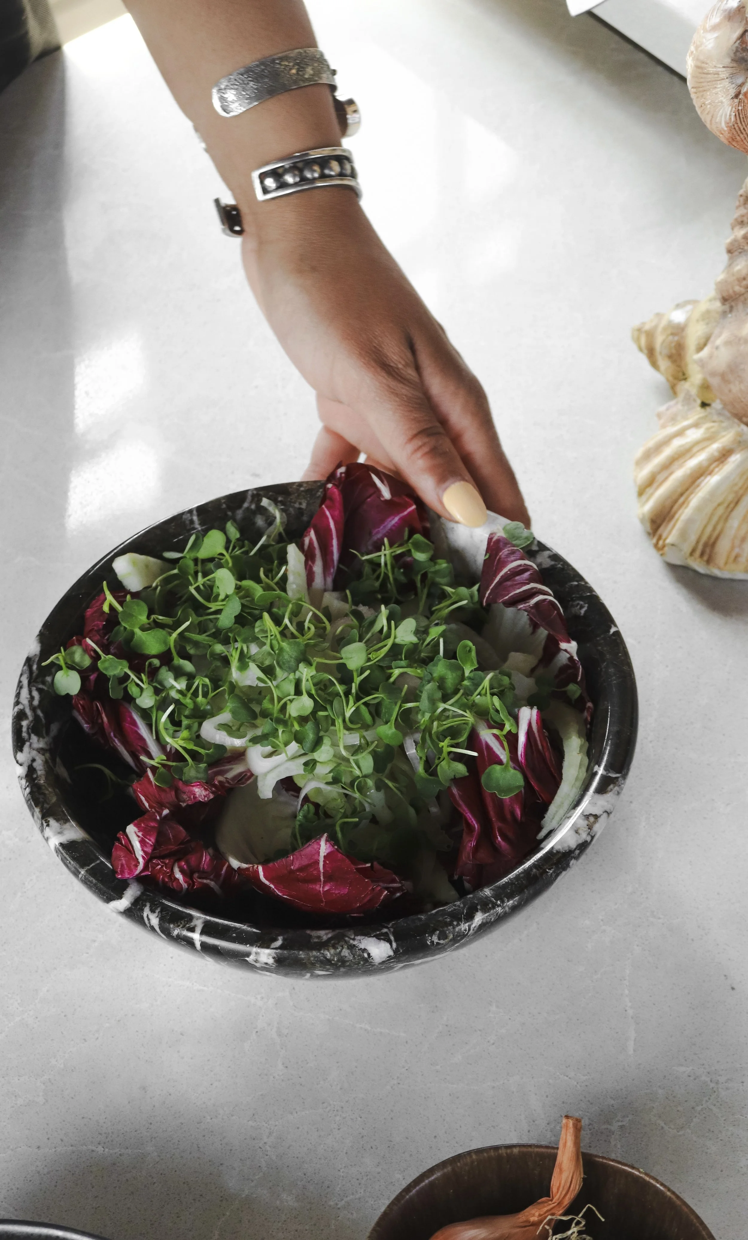 Radicchio Salad with Blood Orang Vinaigrette